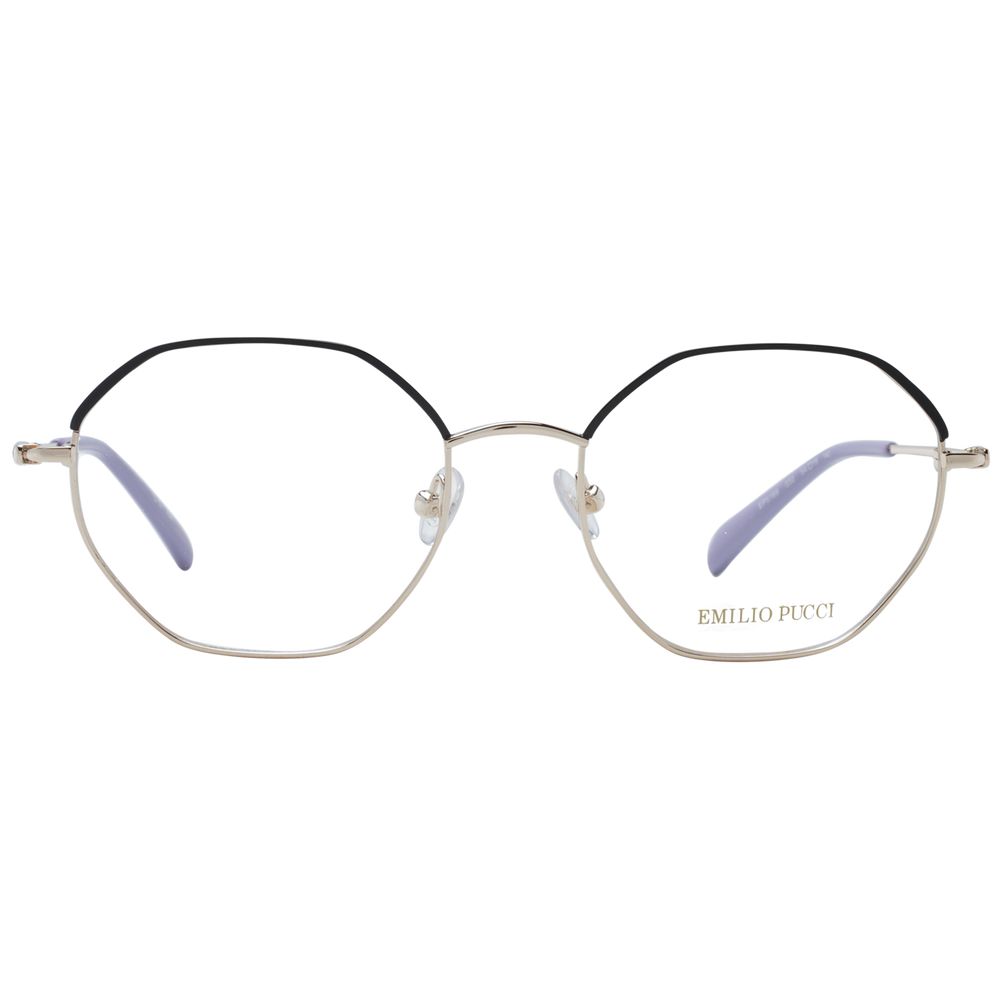 Lunettes (monture) en métal noir Emilio Pucci
