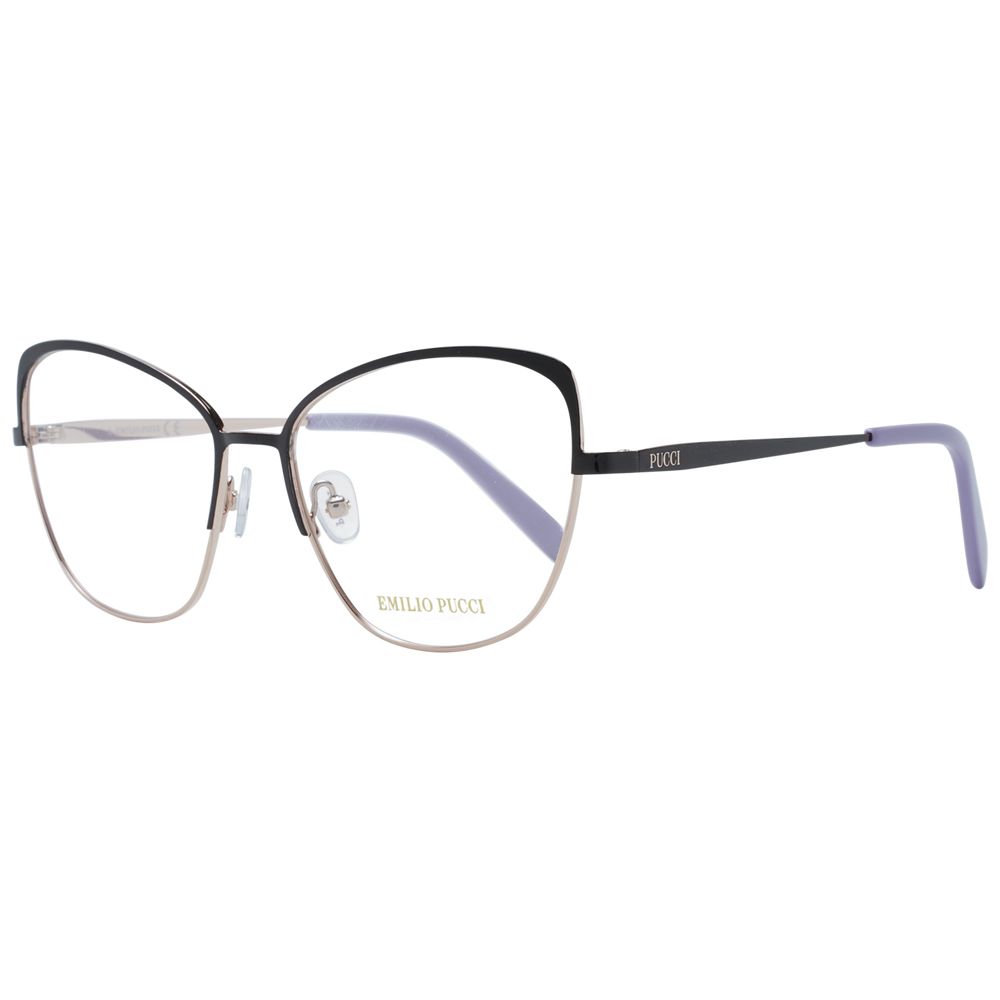 Lunettes (monture) en métal noir Emilio Pucci