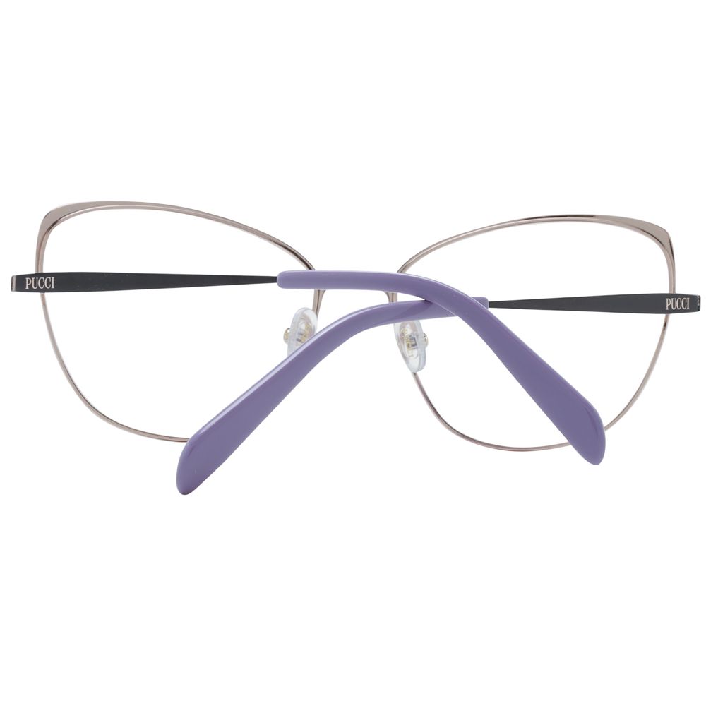 Lunettes (monture) en métal noir Emilio Pucci