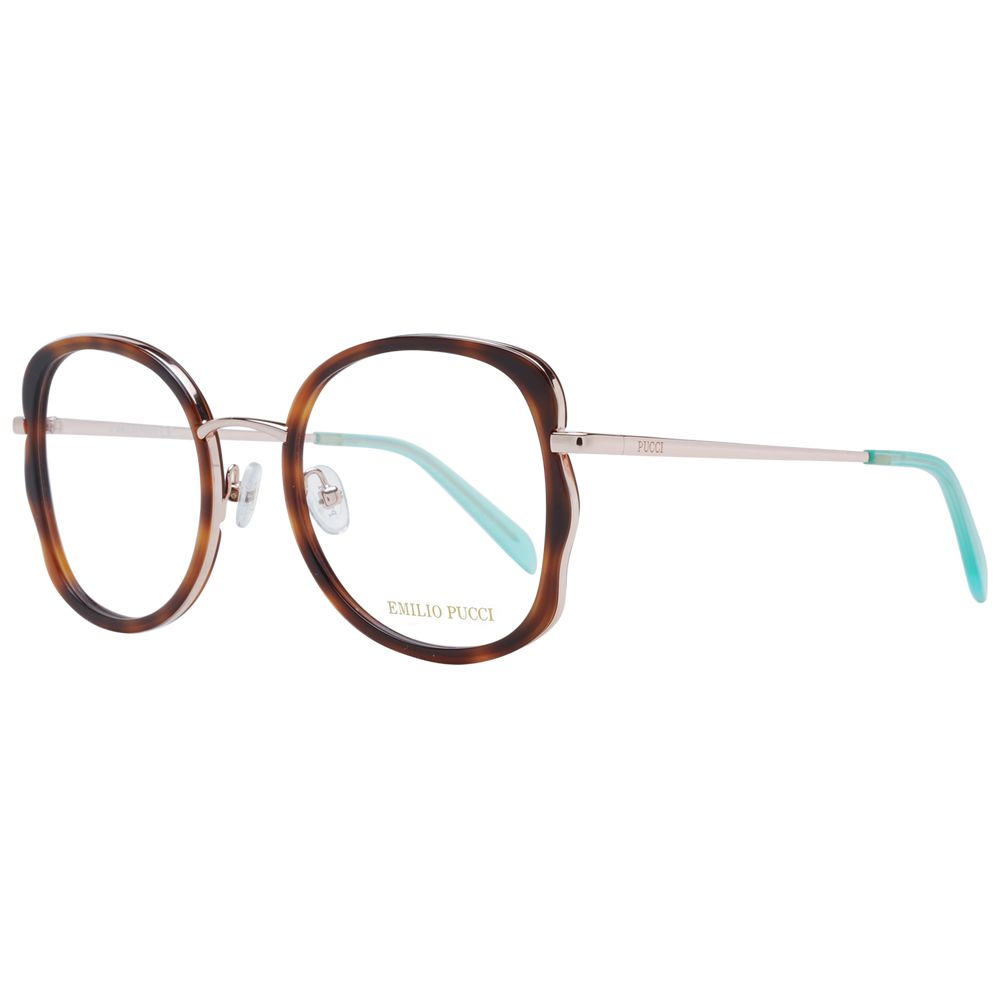 Lunettes Emilio Pucci en métal et plastique marron (montures)