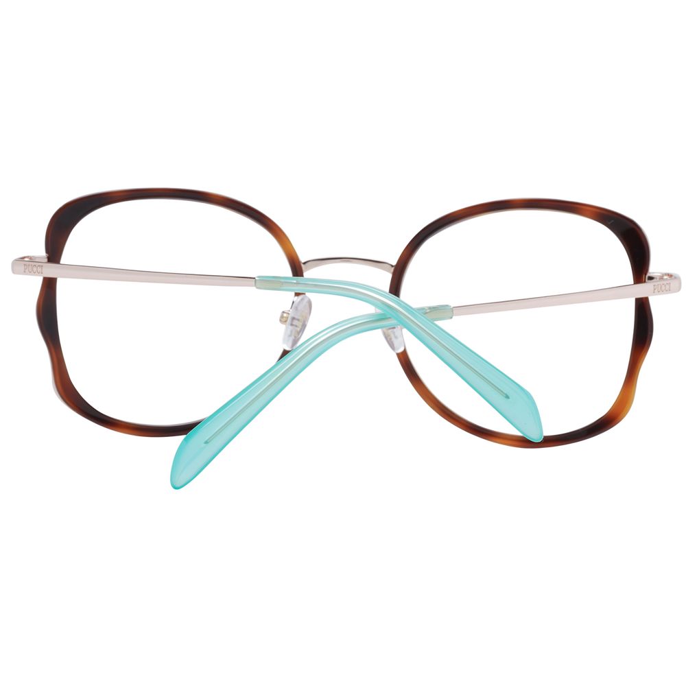 Lunettes Emilio Pucci en métal et plastique marron (montures)