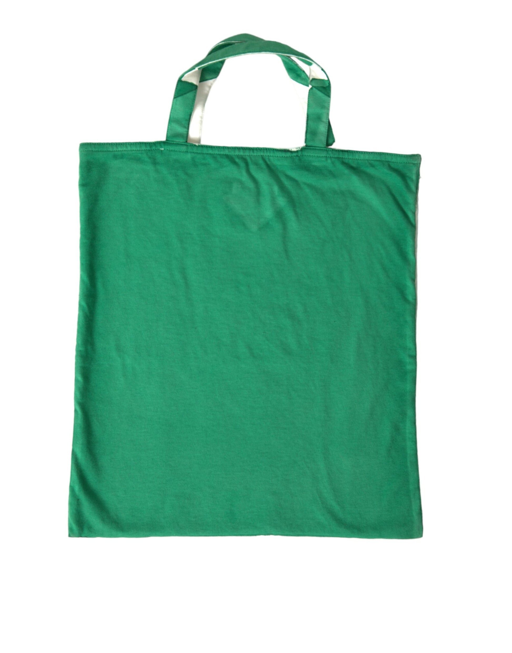 Sac cabas Prada en jersey vert avec logo