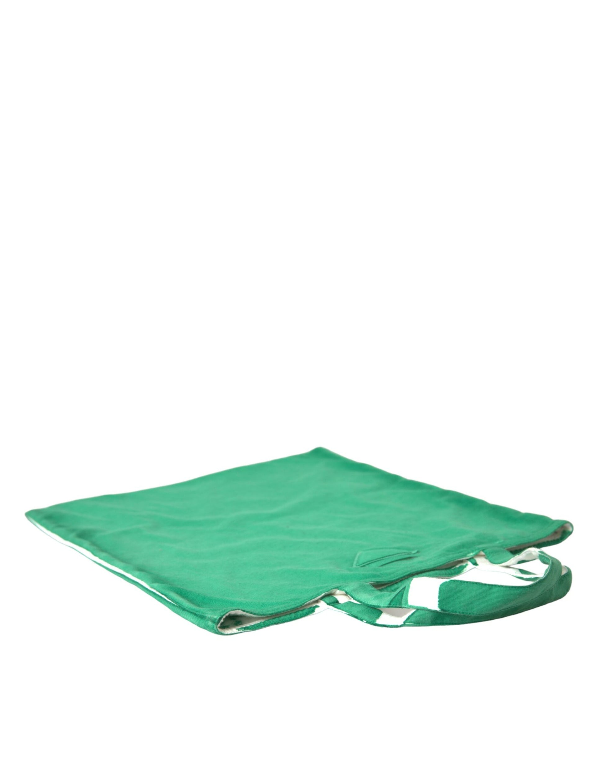 Sac cabas Prada en jersey vert avec logo