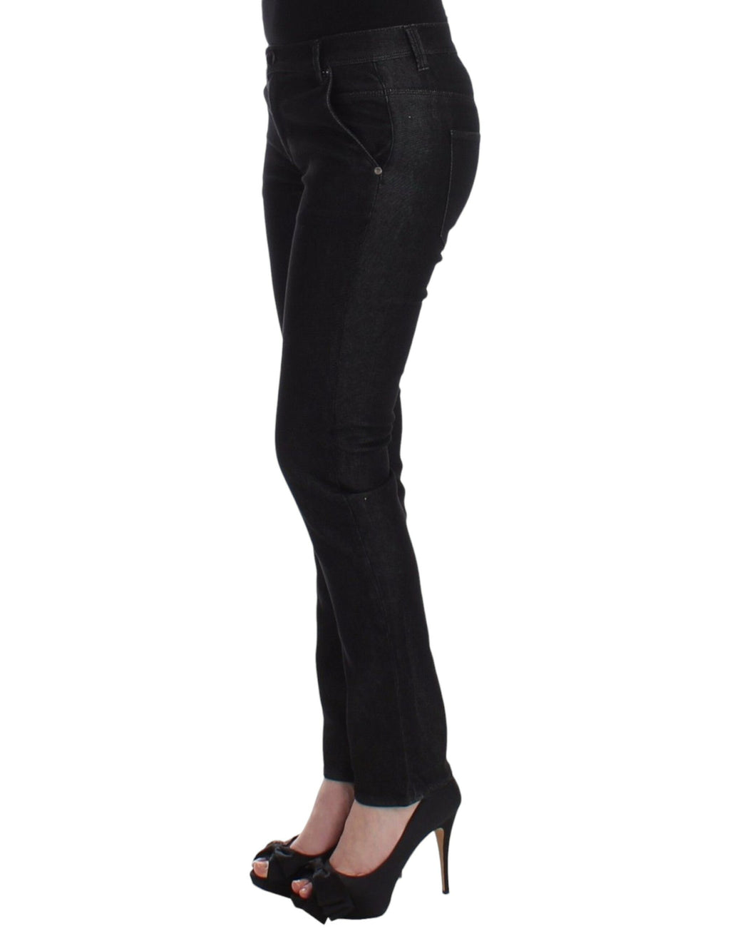 Ermanno Scervino Jean slim noir en denim extensible