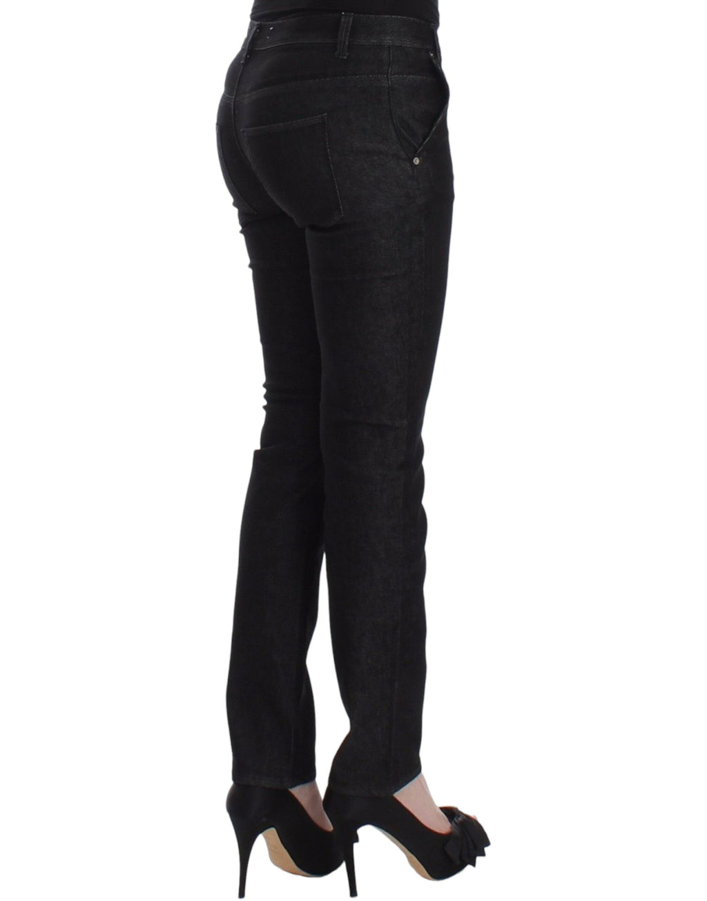 Ermanno Scervino Jean slim noir en denim extensible