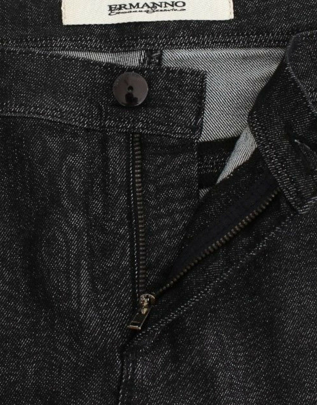 Ermanno Scervino Jean slim noir en denim extensible