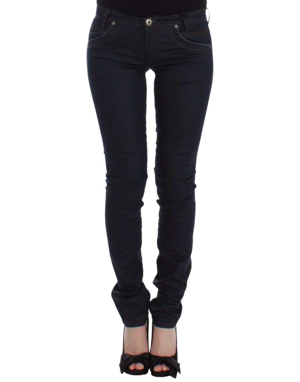 Jean slim bleu Ermanno Scervino Pantalon en jean Coupe skinny extensible