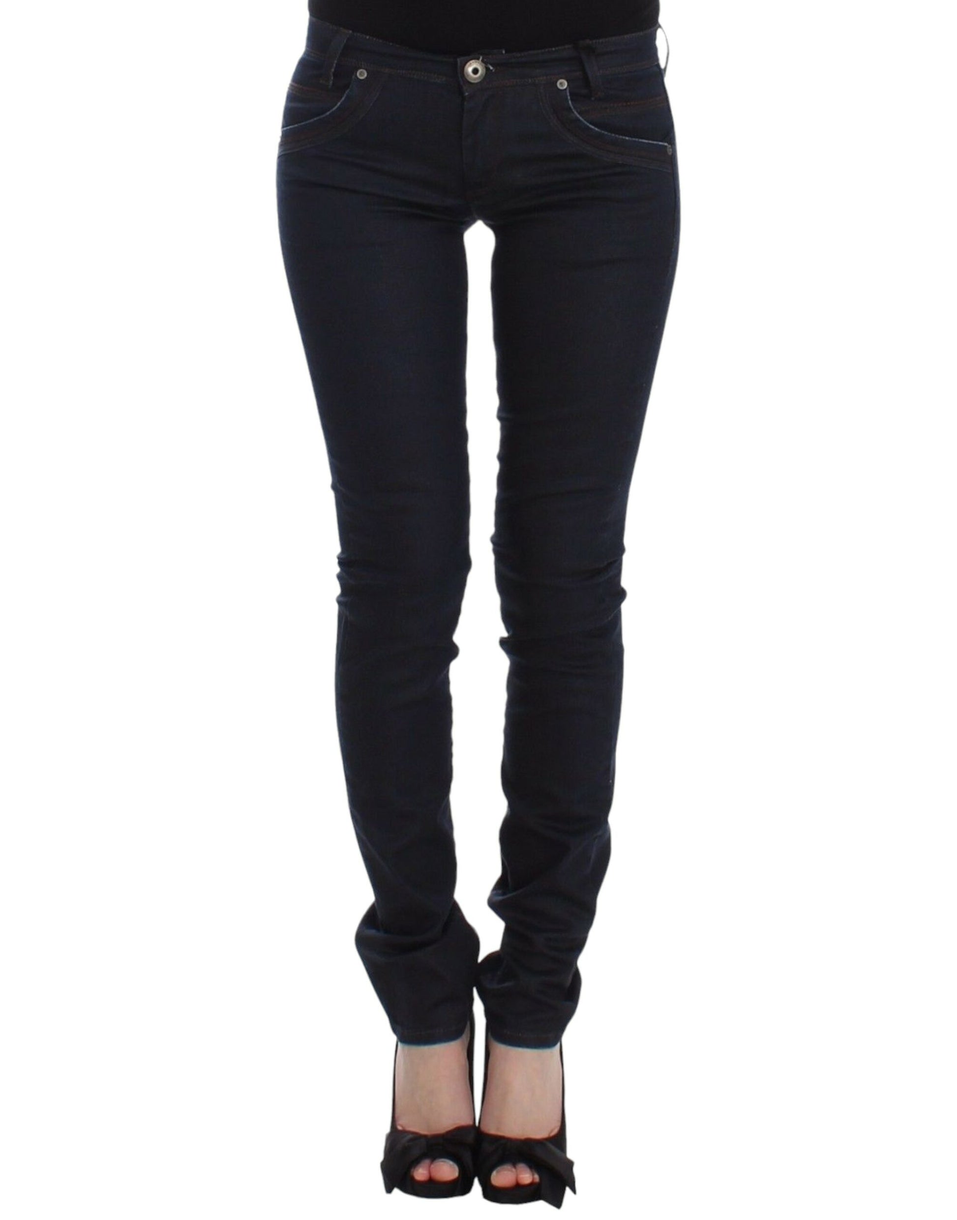 Jean slim bleu Ermanno Scervino Pantalon en jean Coupe skinny extensible