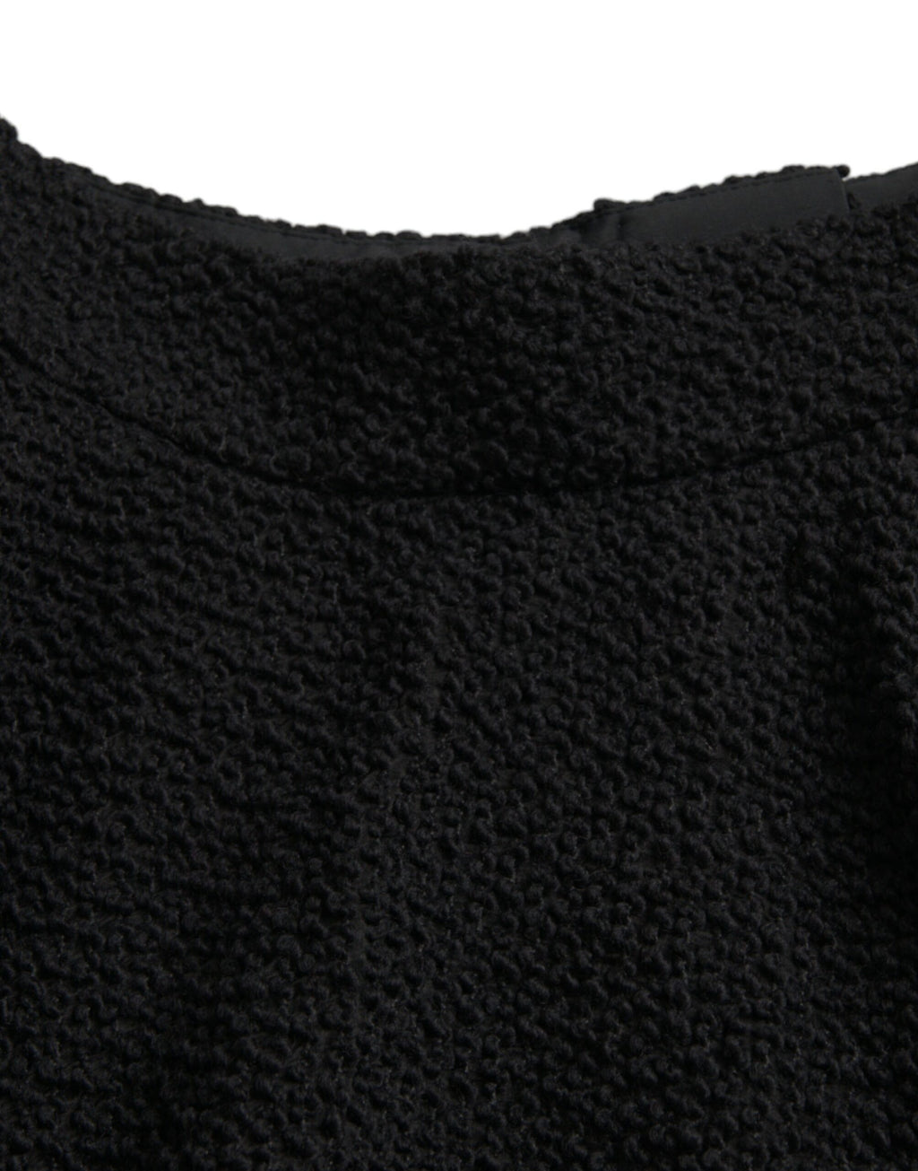 Jupe taille haute évasée mi-longue noire Dolce & Gabbana