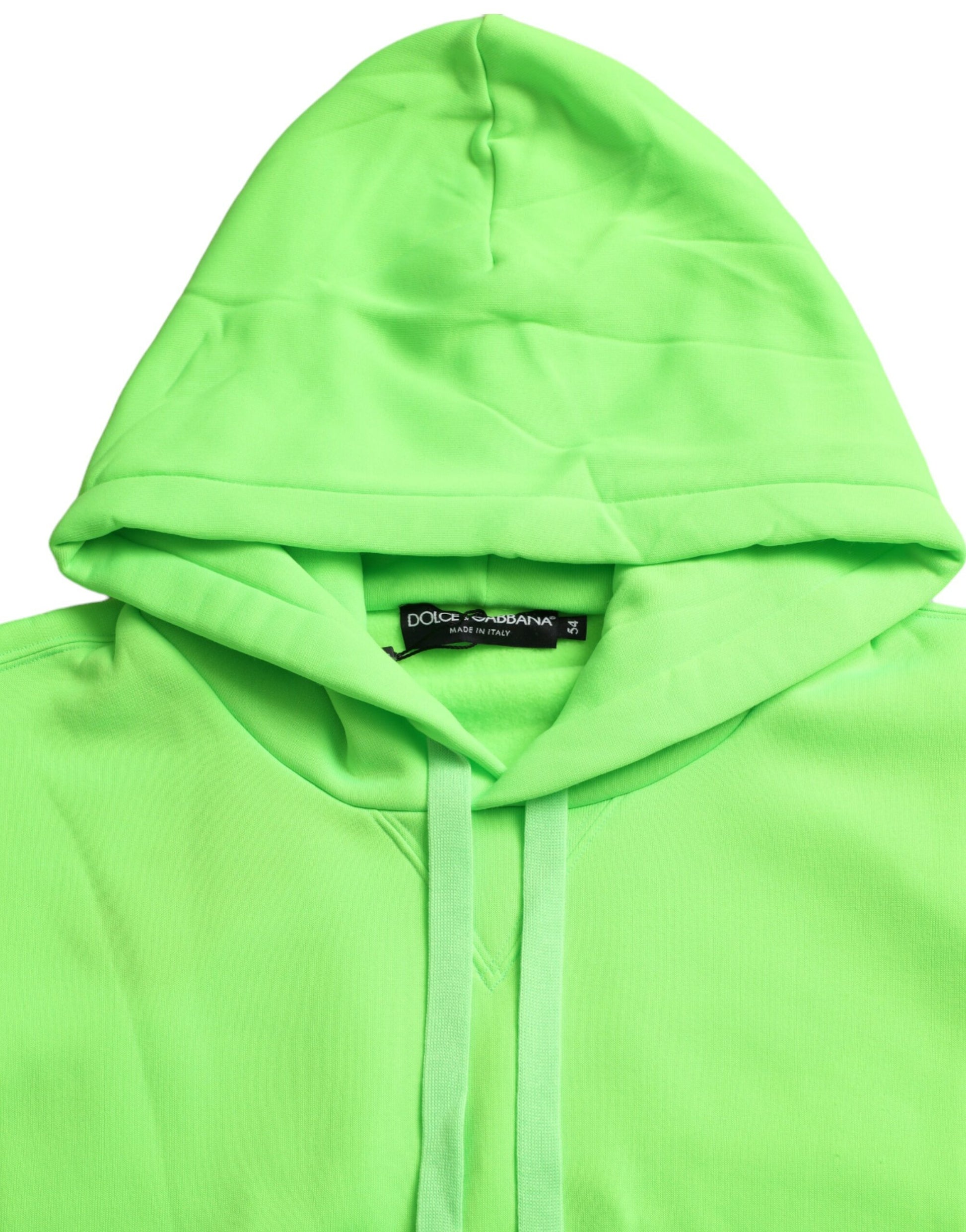 Haut à capuche vert fluo Dolce & Gabbana Pull-over
