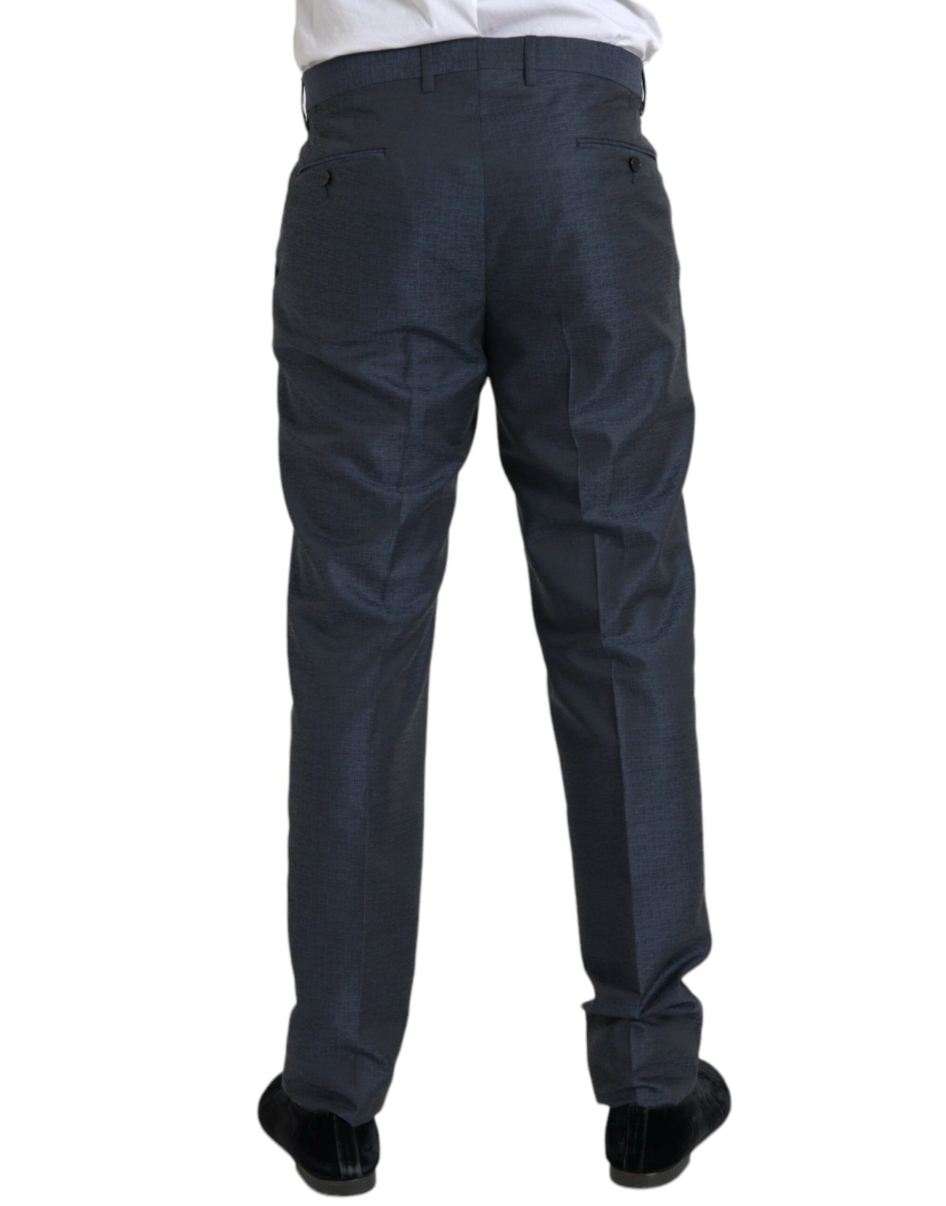 Pantalon de costume skinny pour homme Dolce & Gabbana en laine bleue