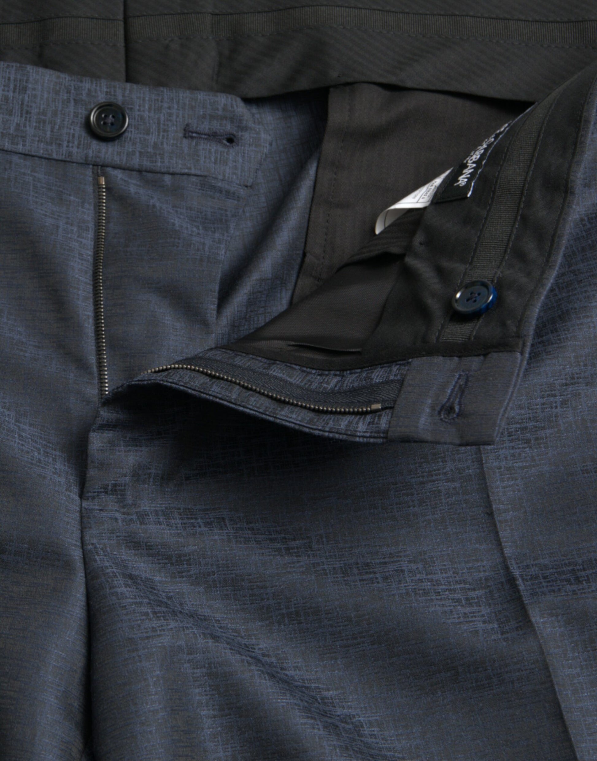 Pantalon de costume skinny pour homme Dolce & Gabbana en laine bleue