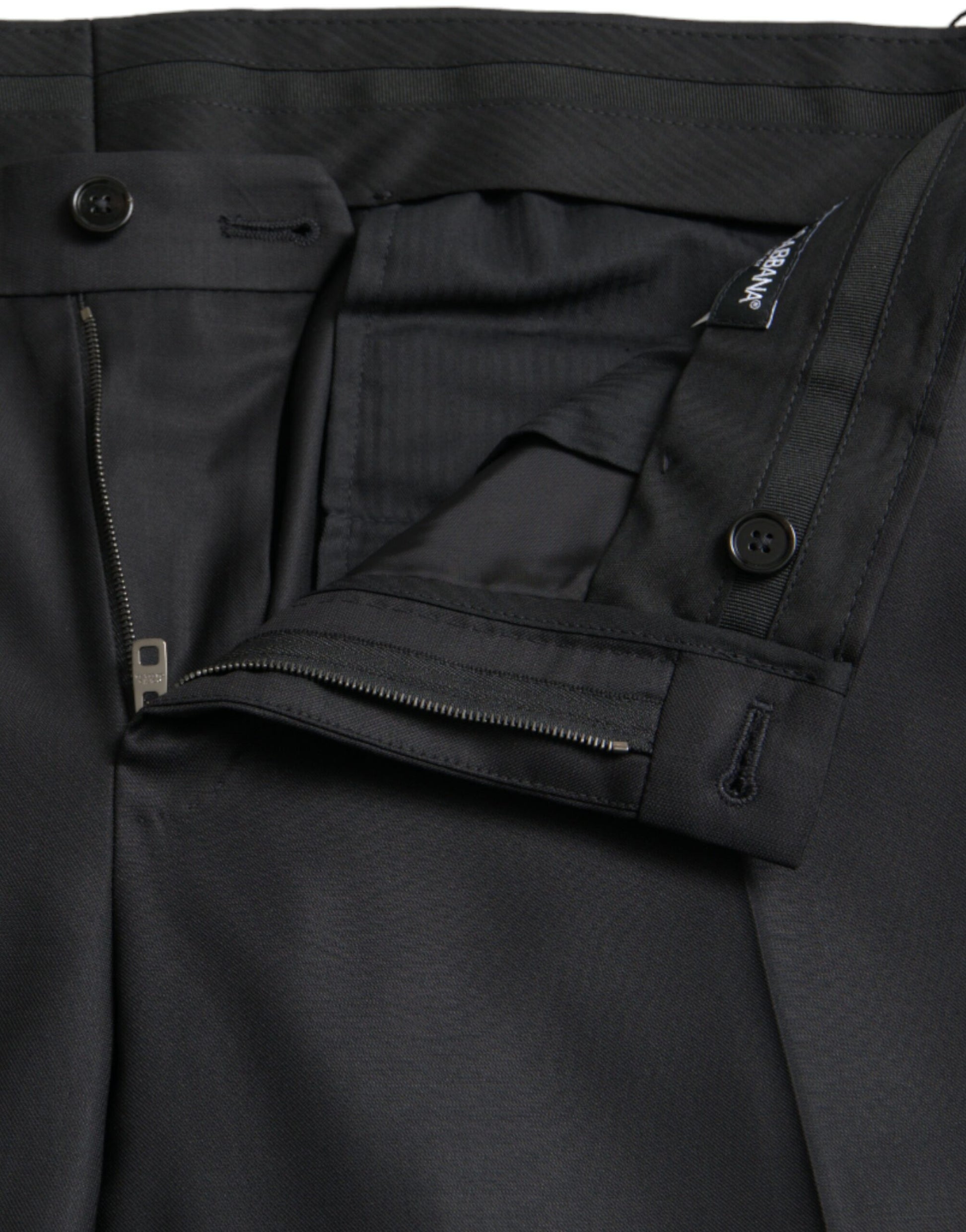 Pantalon skinny Dolce & Gabbana en laine et soie noires