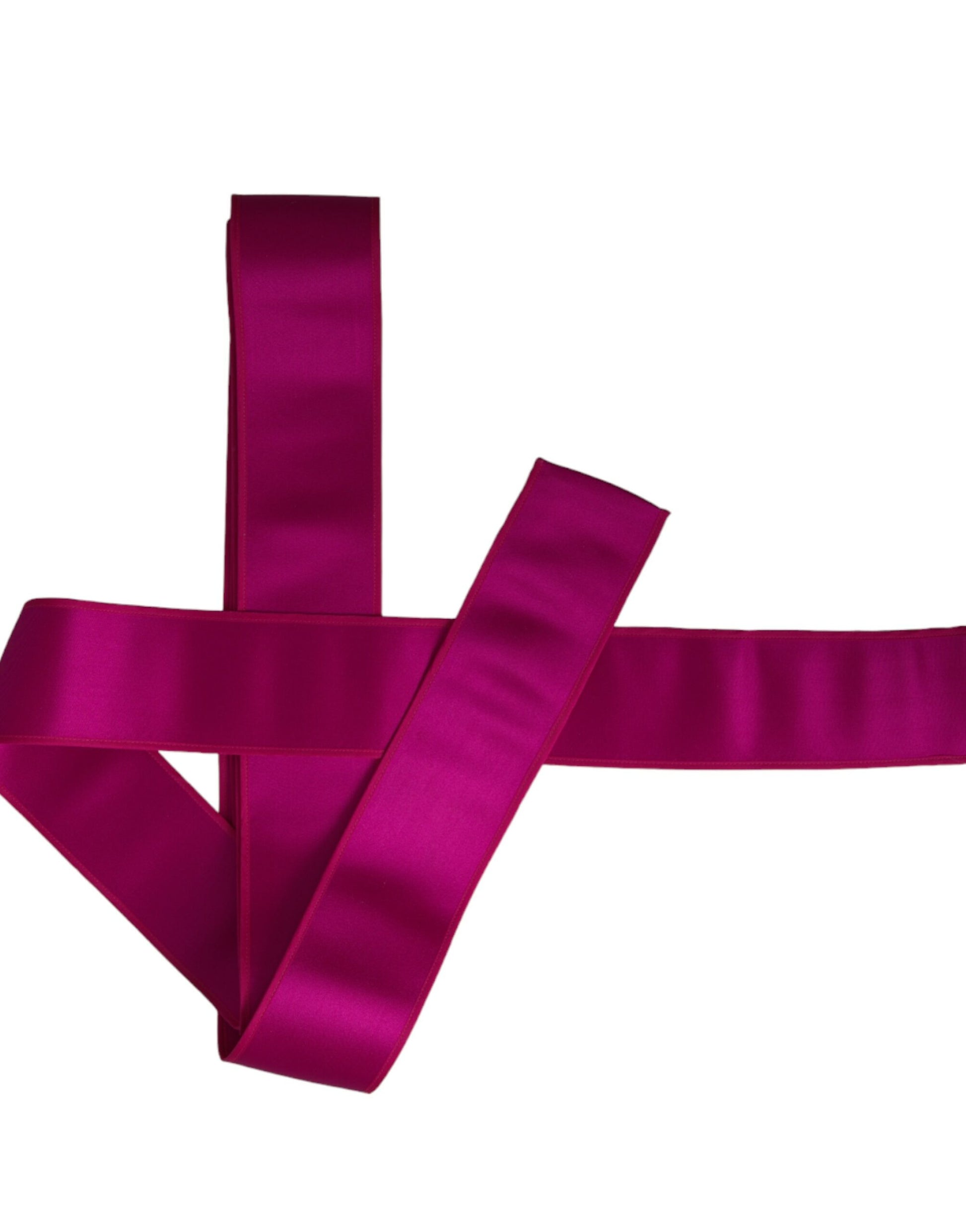 Ceinture Dolce & Gabbana en soie rose fuchsia pour femme