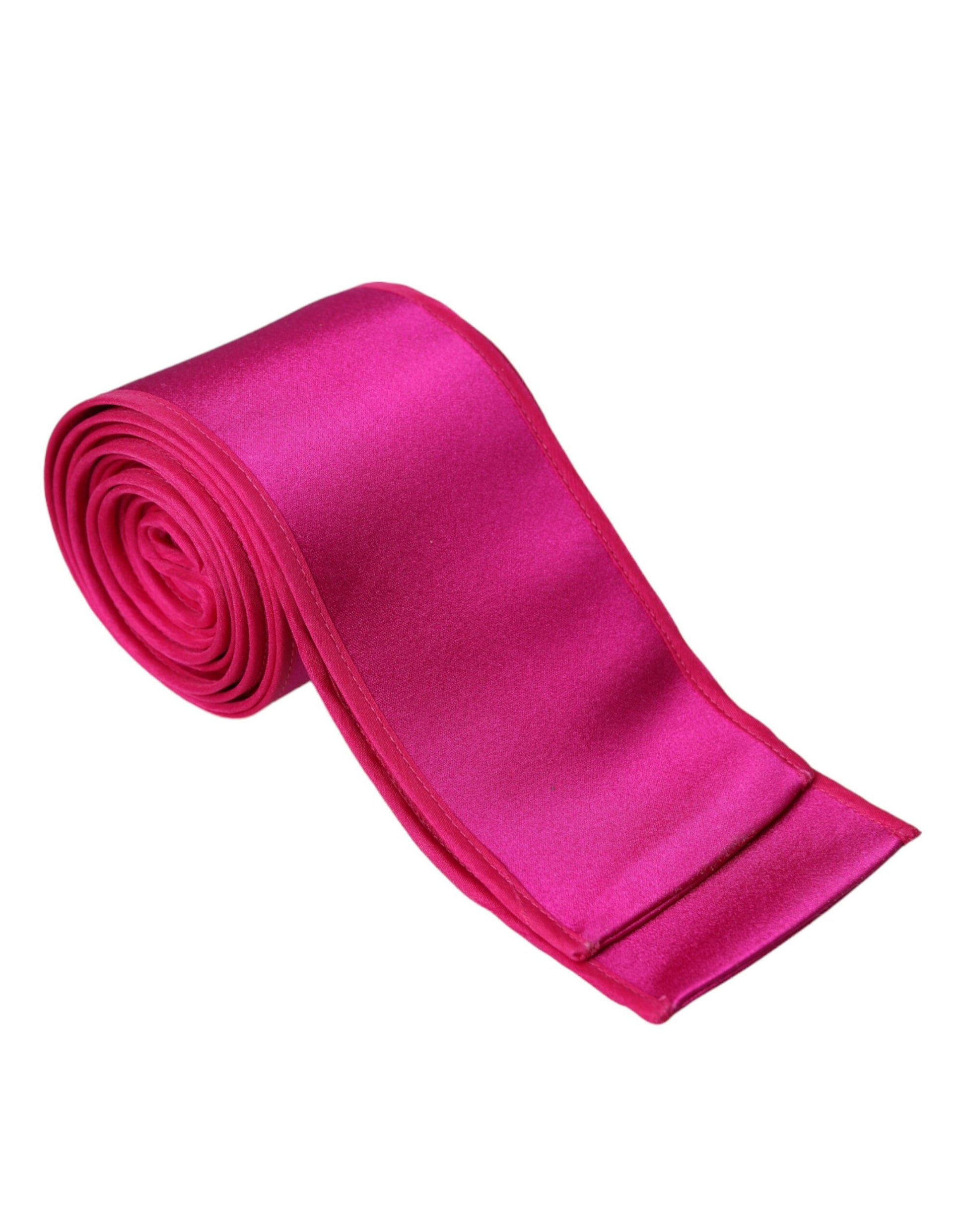 Ceinture Dolce & Gabbana en soie rose fuchsia pour femme
