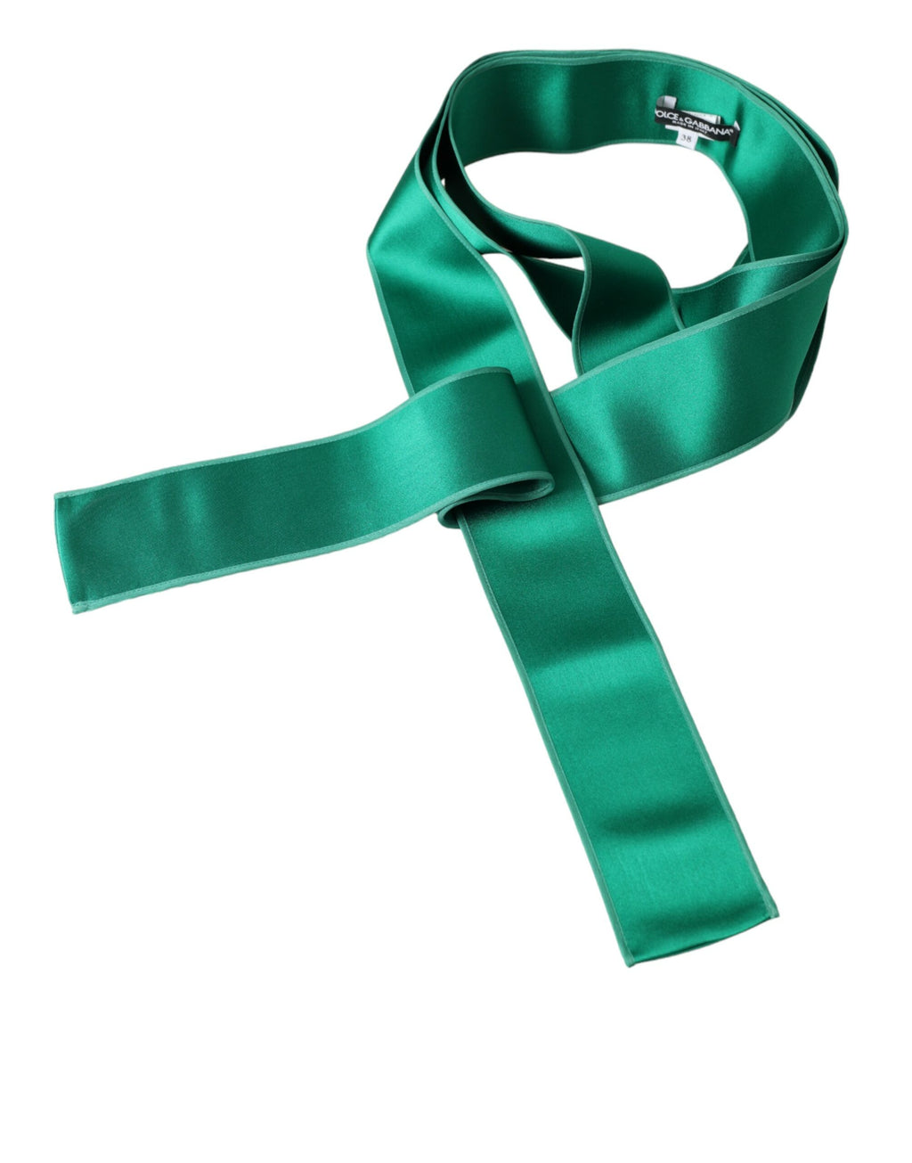 Ceinture Femme Dolce & Gabbana en Soie Satinée Verte