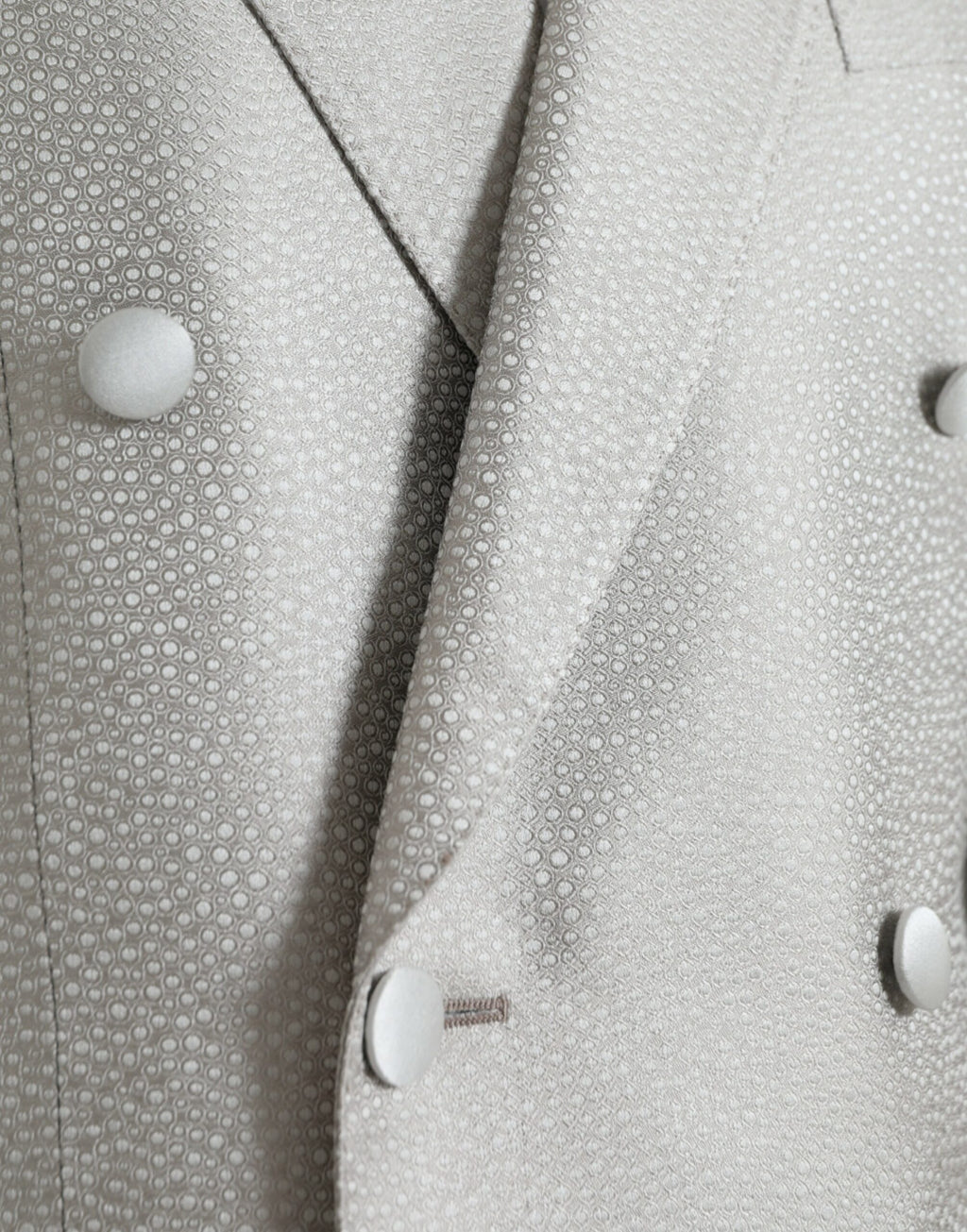 Manteau blazer croisé Dolce & Gabbana MARTINI blanc cassé