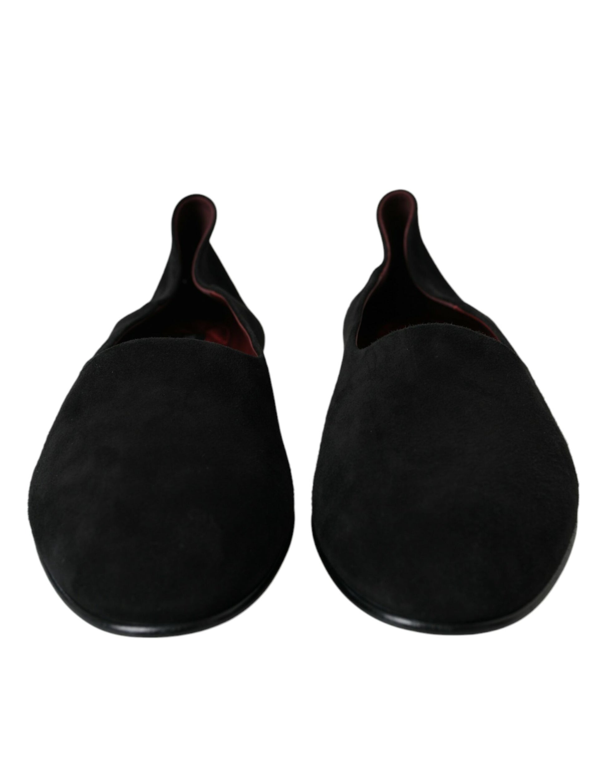 Mocassins Dolce & Gabbana en daim noir Chaussures habillées à enfiler