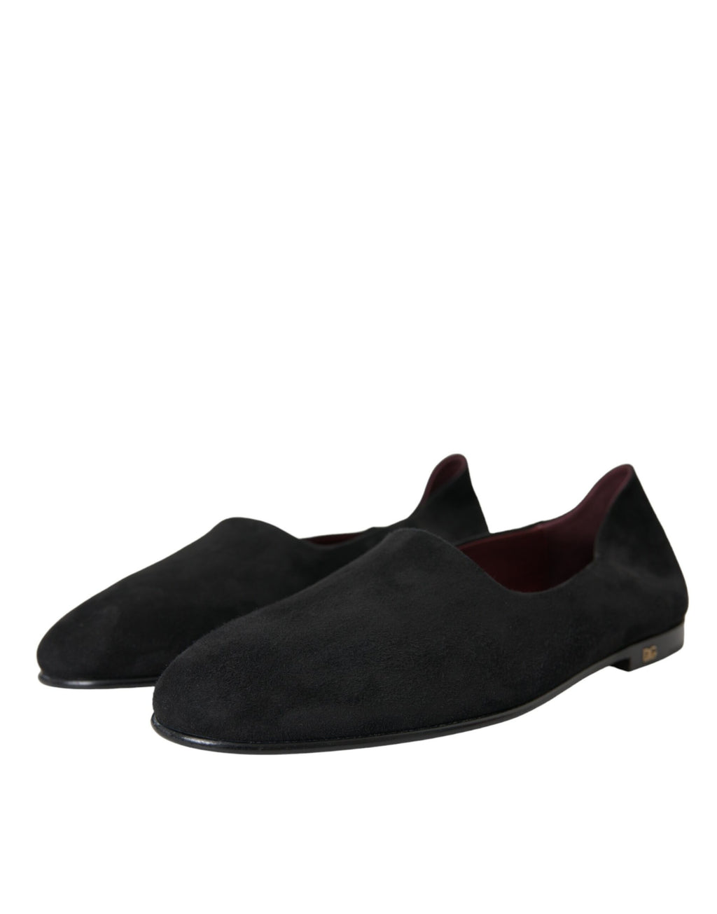 Mocassins Dolce & Gabbana en daim noir Chaussures habillées à enfiler