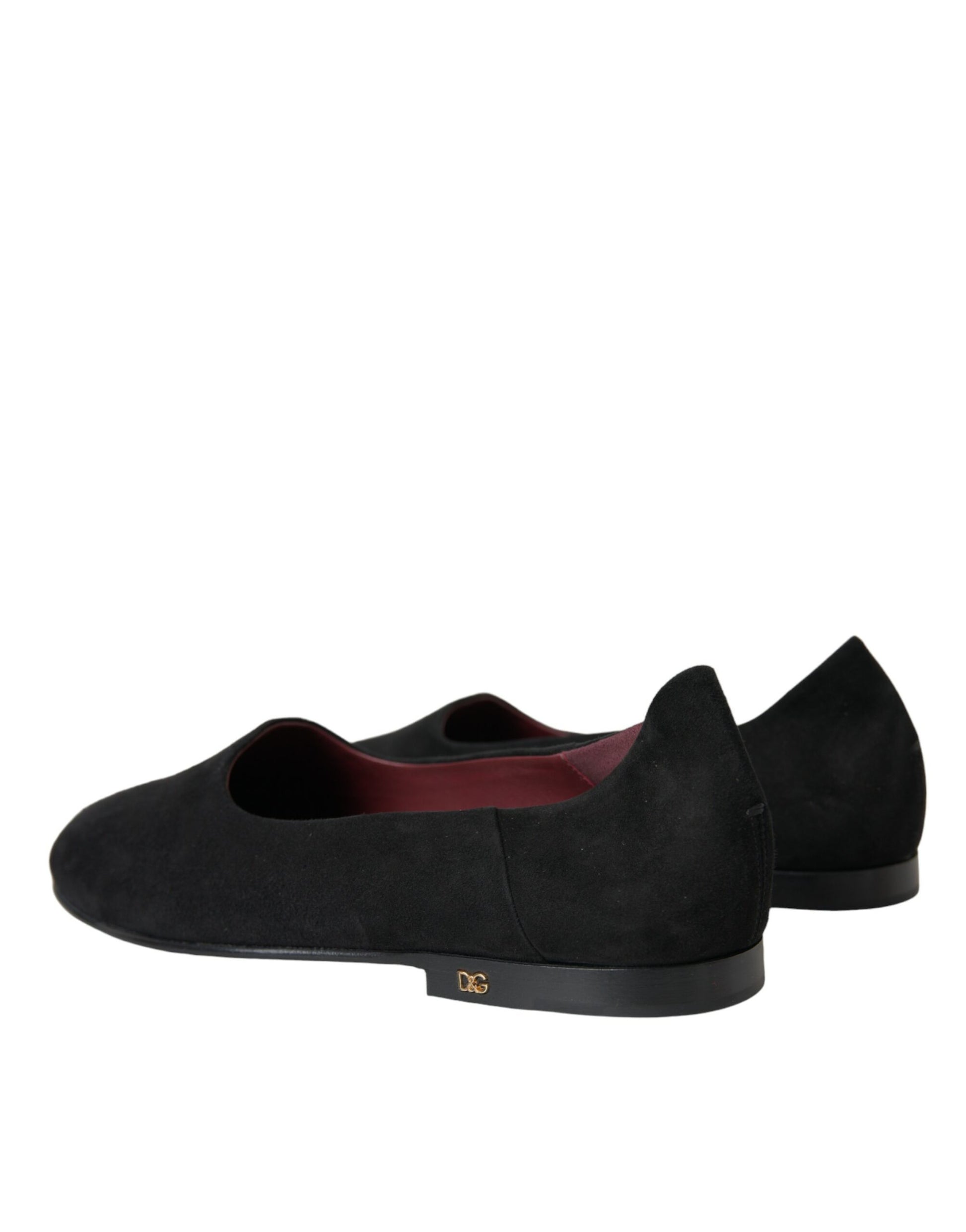 Mocassins Dolce & Gabbana en daim noir Chaussures habillées à enfiler