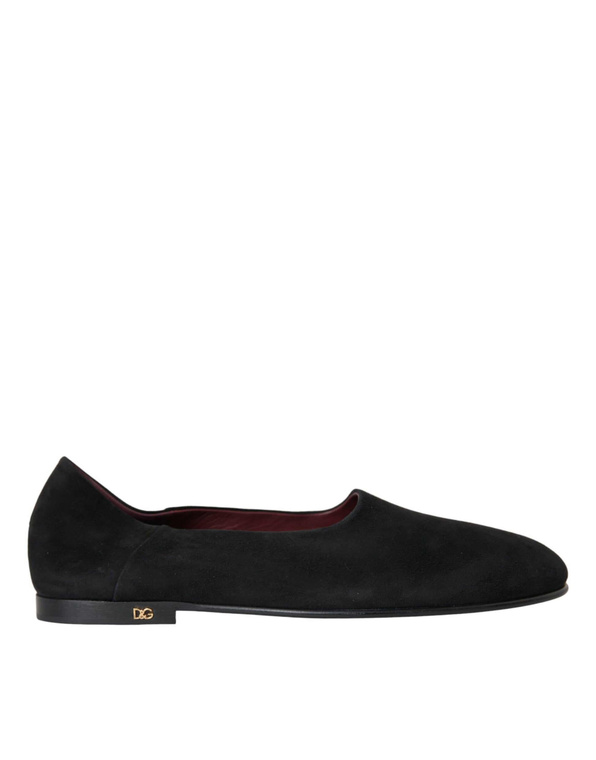 Mocassins Dolce & Gabbana en daim noir Chaussures habillées à enfiler