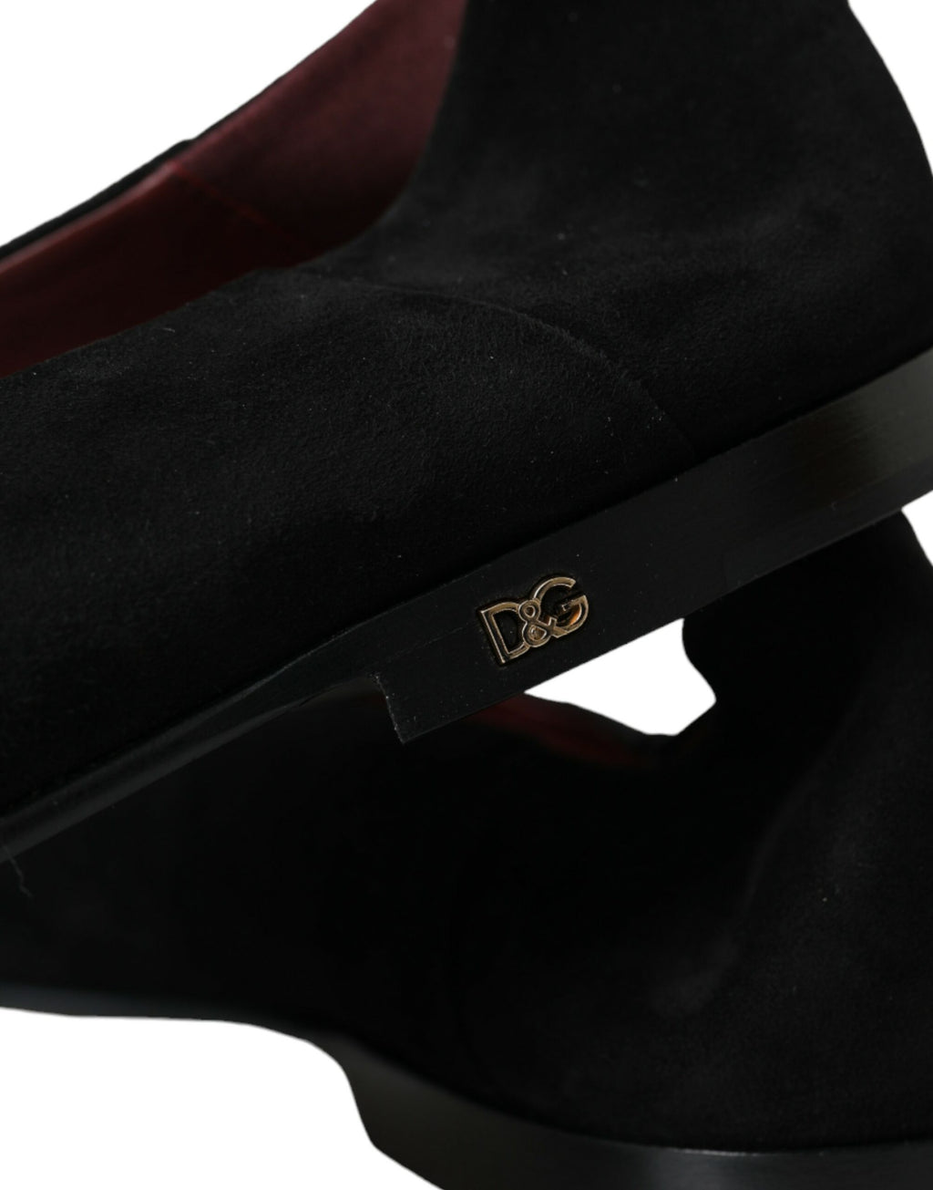 Mocassins Dolce & Gabbana en daim noir Chaussures habillées à enfiler