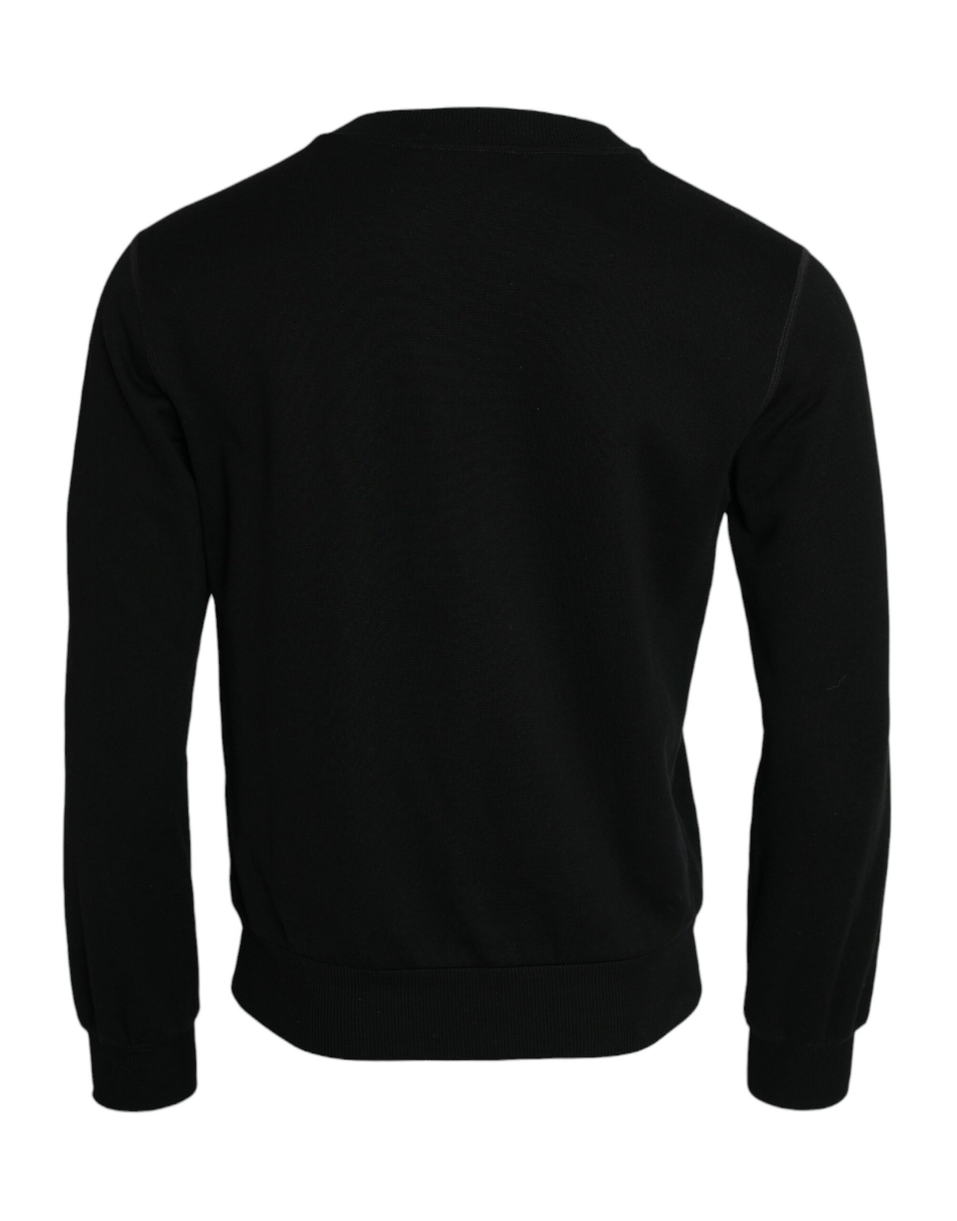Sweat-shirt Dolce & Gabbana en coton noir à manches longues