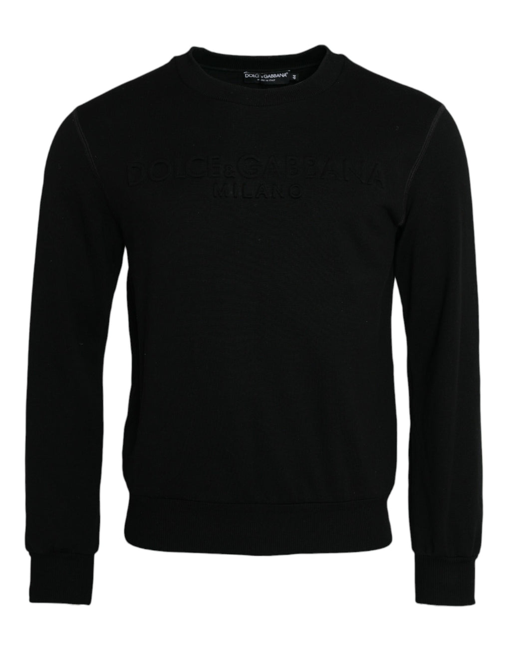 Sweat-shirt Dolce & Gabbana en coton noir à manches longues