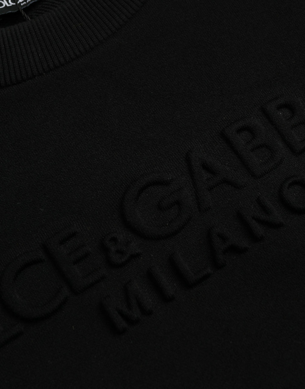 Sweat-shirt Dolce & Gabbana en coton noir à manches longues