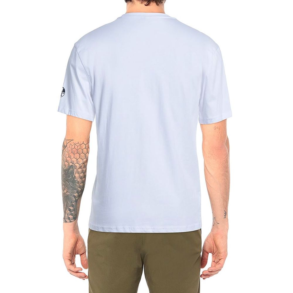 North Sails – T-Shirt mit Logo aus makellosem Gummi in Weiß