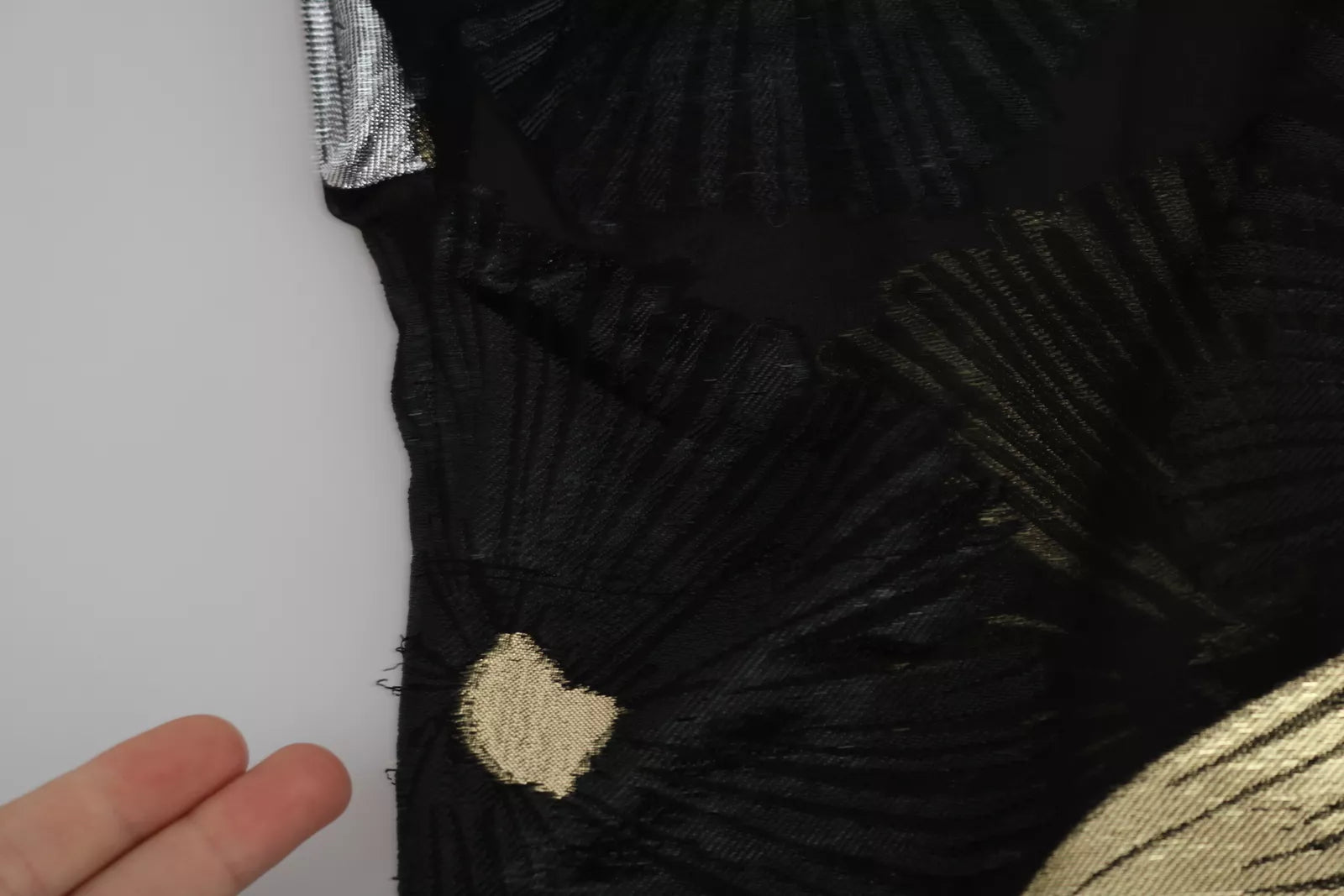 Chemisier transparent Dsquared² en jacquard de soie doré et argenté