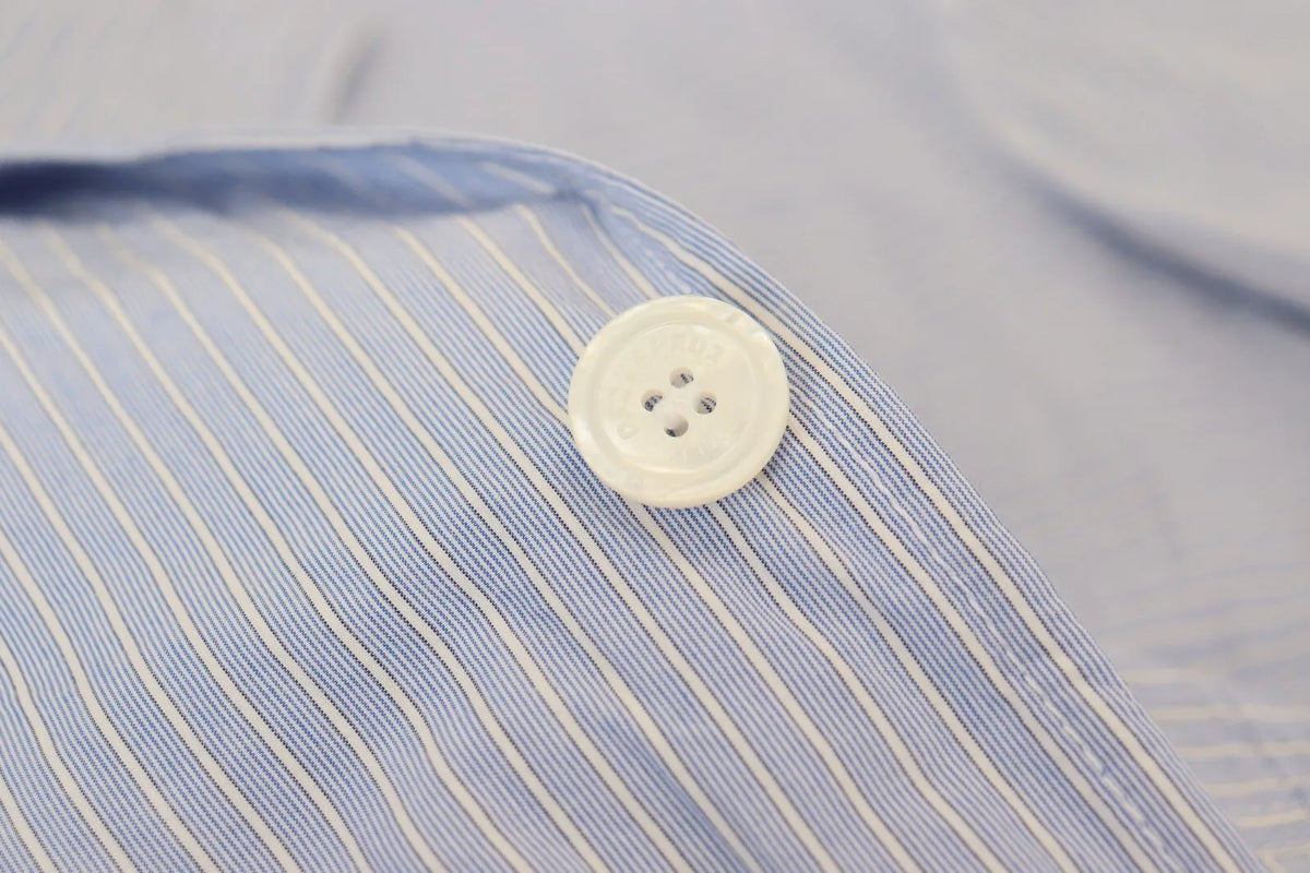 Dsquared² Blazer habillé à rayures bleues et boutonnage simple