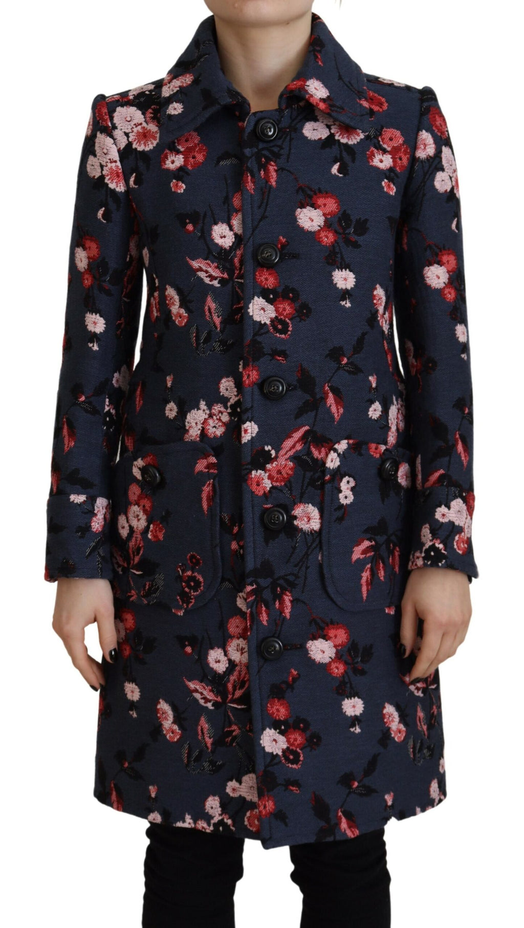 Dsquared² Manteau long blazer imprimé multicolore femme