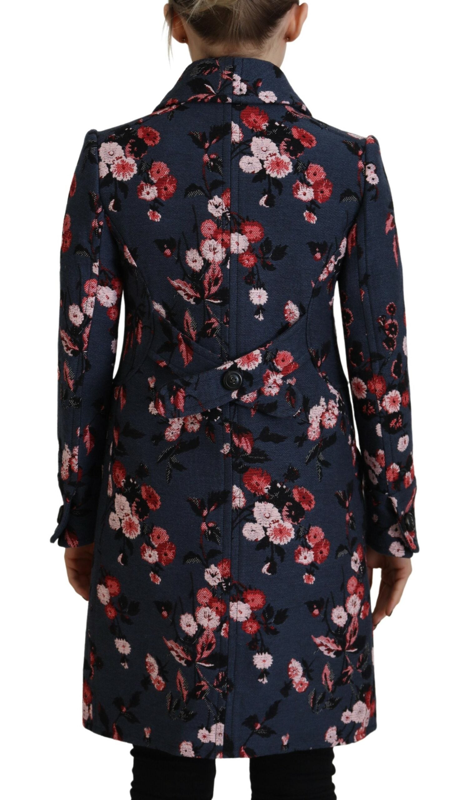 Dsquared² Manteau long blazer imprimé multicolore femme