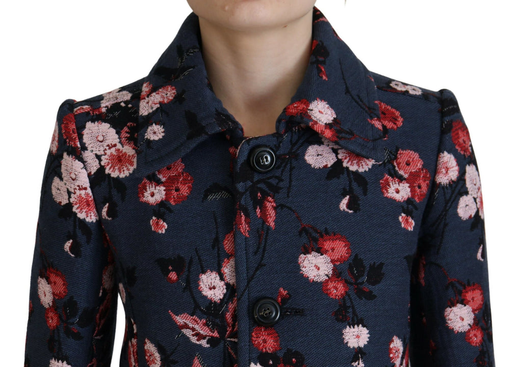 Dsquared² Manteau long blazer imprimé multicolore femme