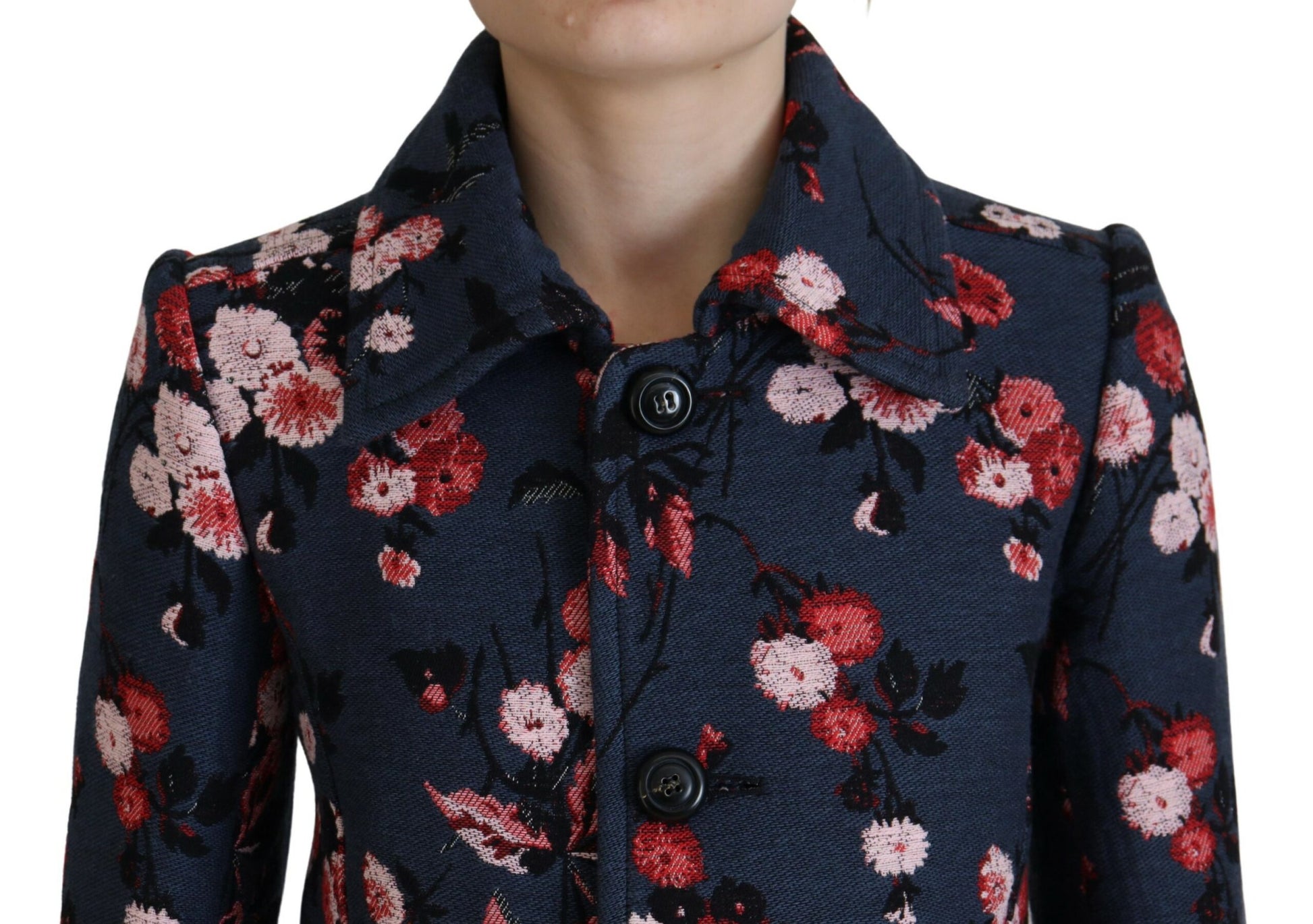 Dsquared² Manteau long blazer imprimé multicolore femme