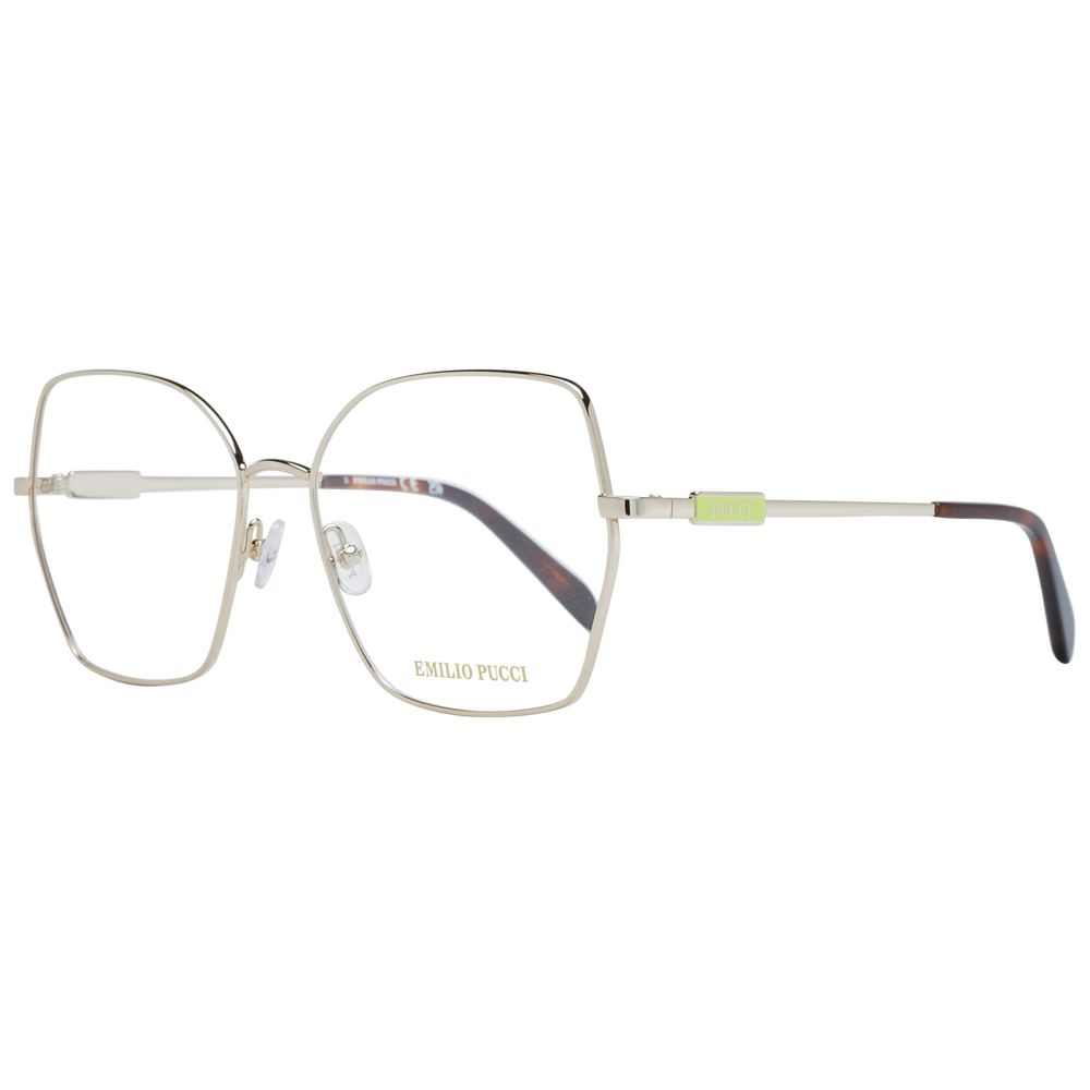 Lunettes (Monture) en métal doré Emilio Pucci