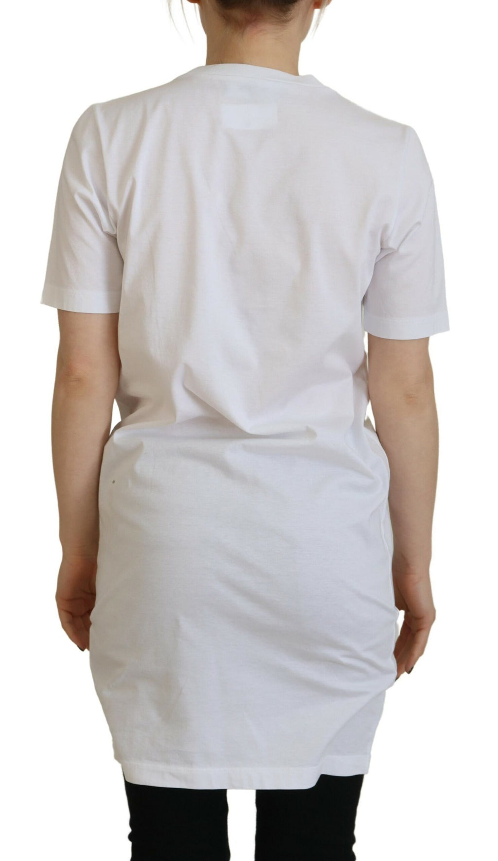 T-shirt Dsquared² blanc en coton avec logo imprimé et col rond