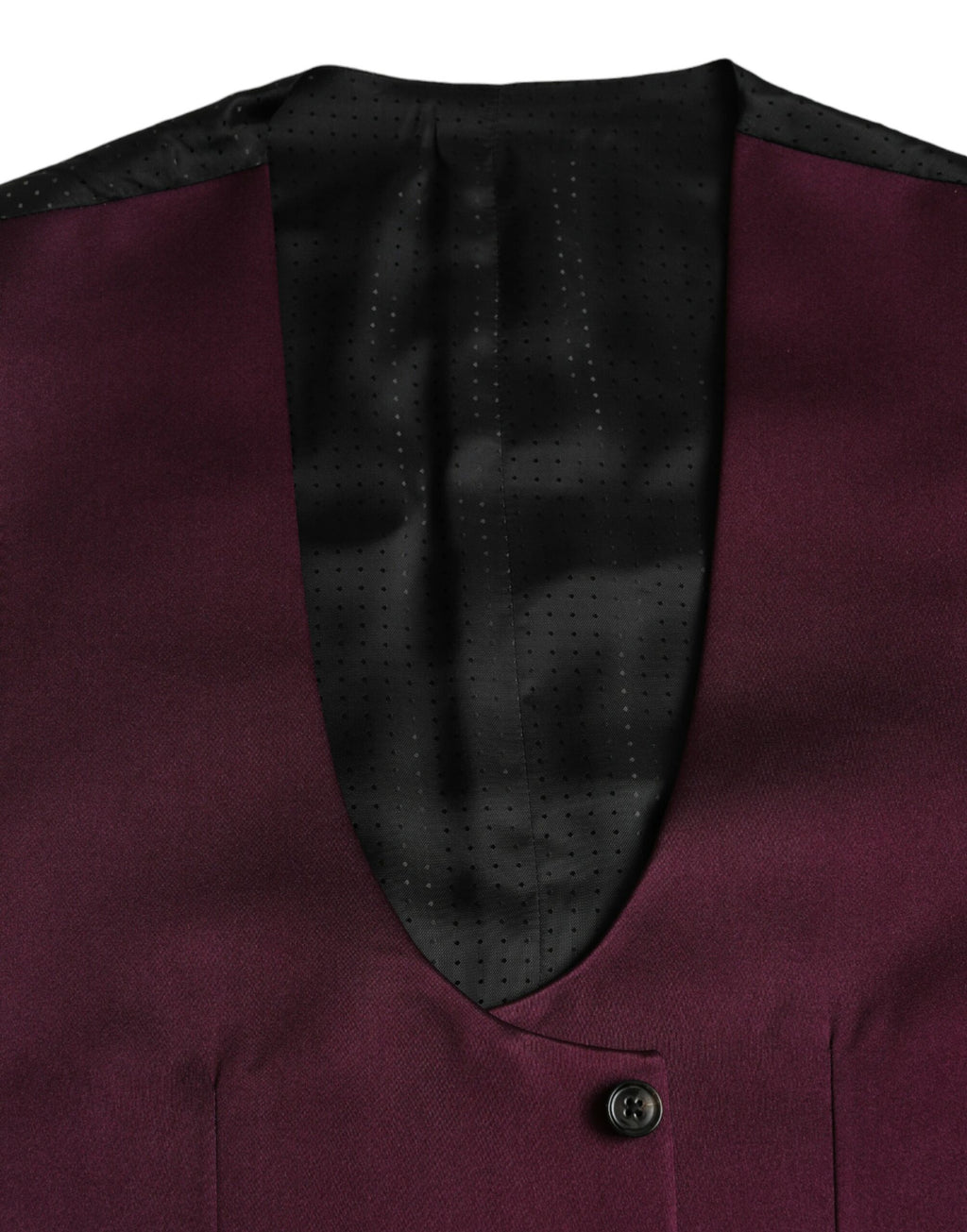Gilet de costume Dolce & Gabbana en satin de soie marron