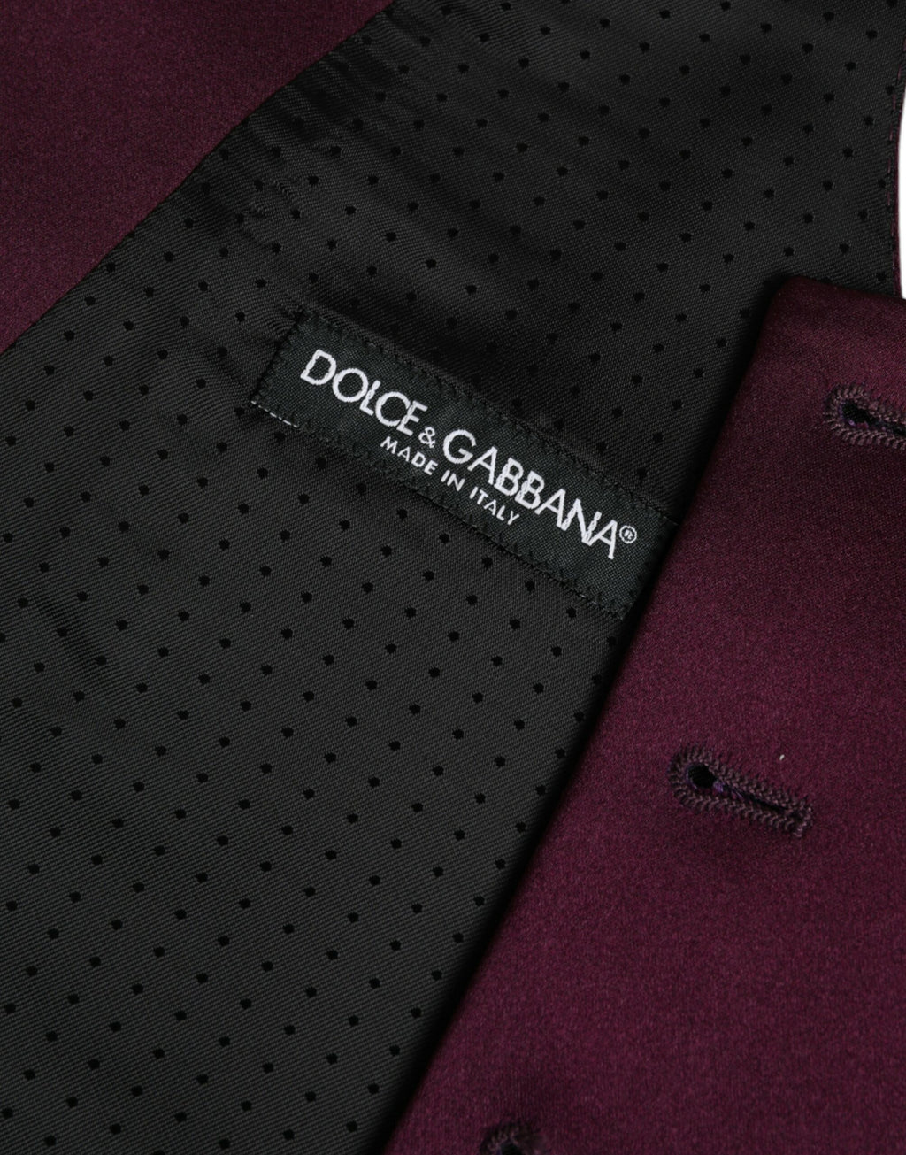 Gilet de costume Dolce & Gabbana en satin de soie marron