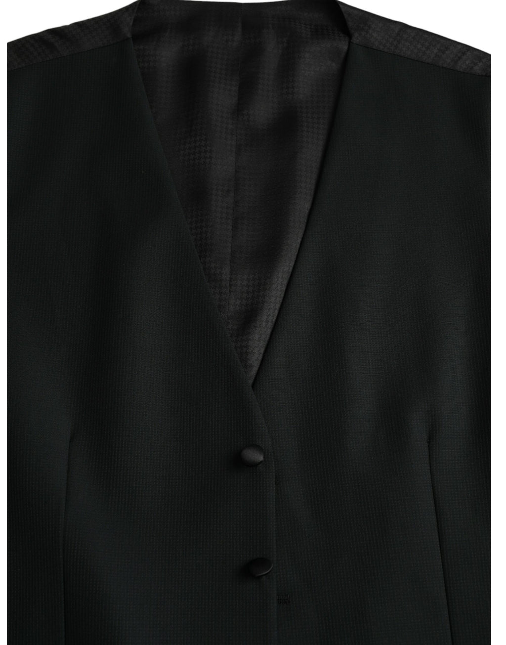 Dolce & Gabbana Gilet Noir en Laine Robe Gilet Formel