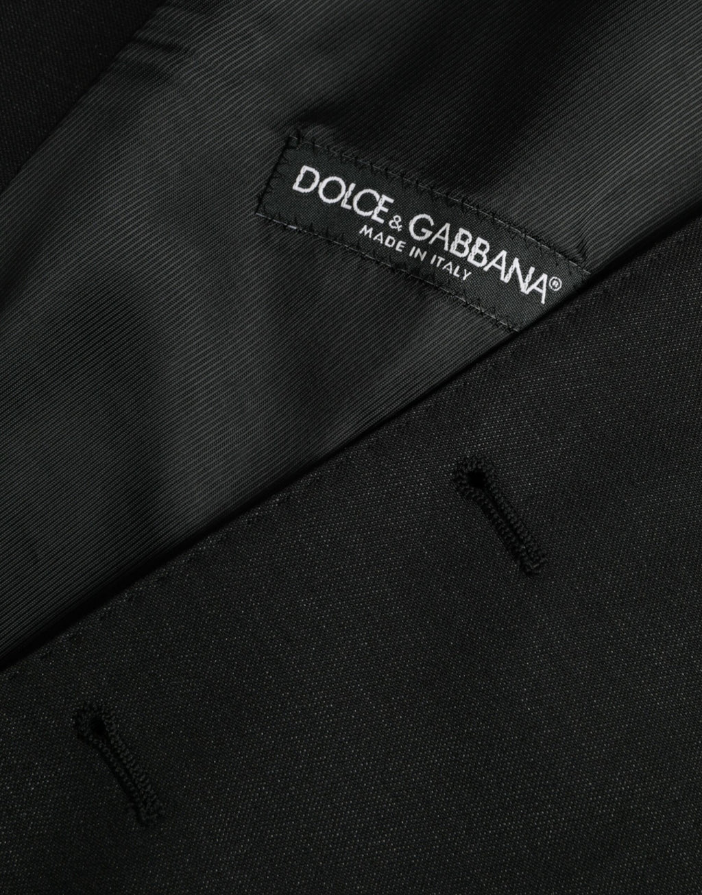 Dolce & Gabbana Gilet Noir en Laine Robe Gilet Formel