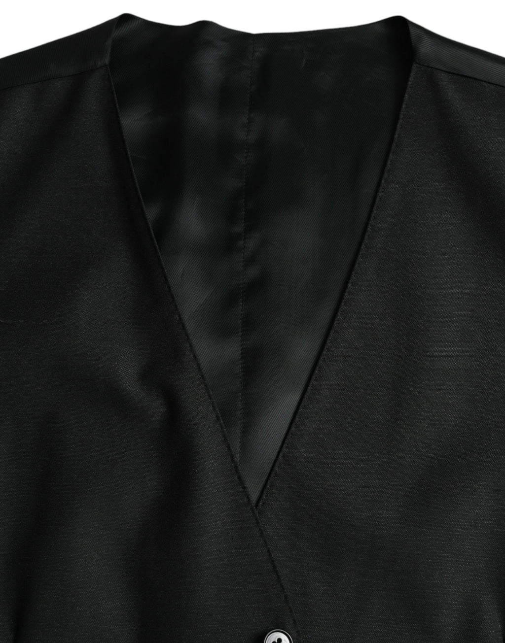 Dolce & Gabbana Gilet Noir en Laine Robe Gilet Formel