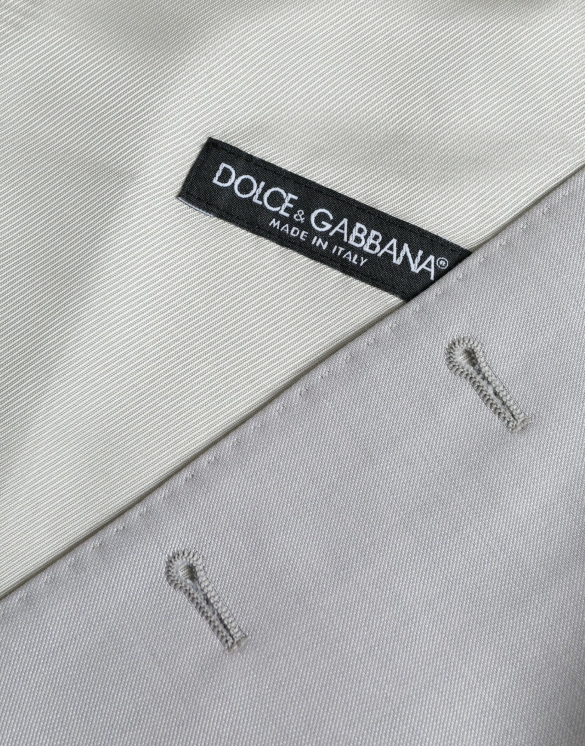 Gilet de costume Dolce & Gabbana en laine gris clair