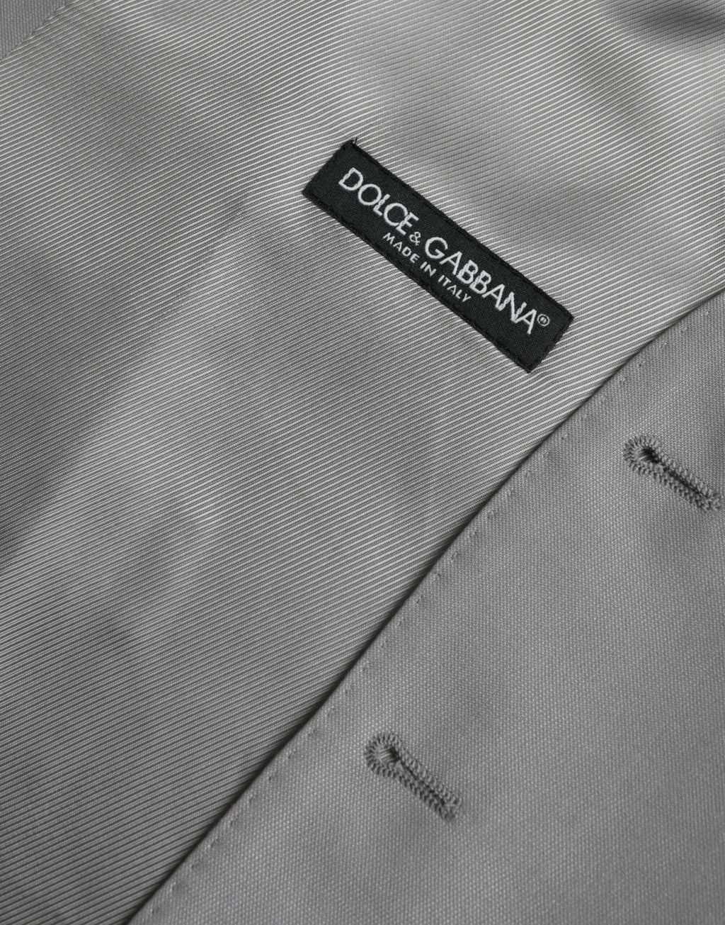 Gilet de costume Dolce & Gabbana en laine gris clair