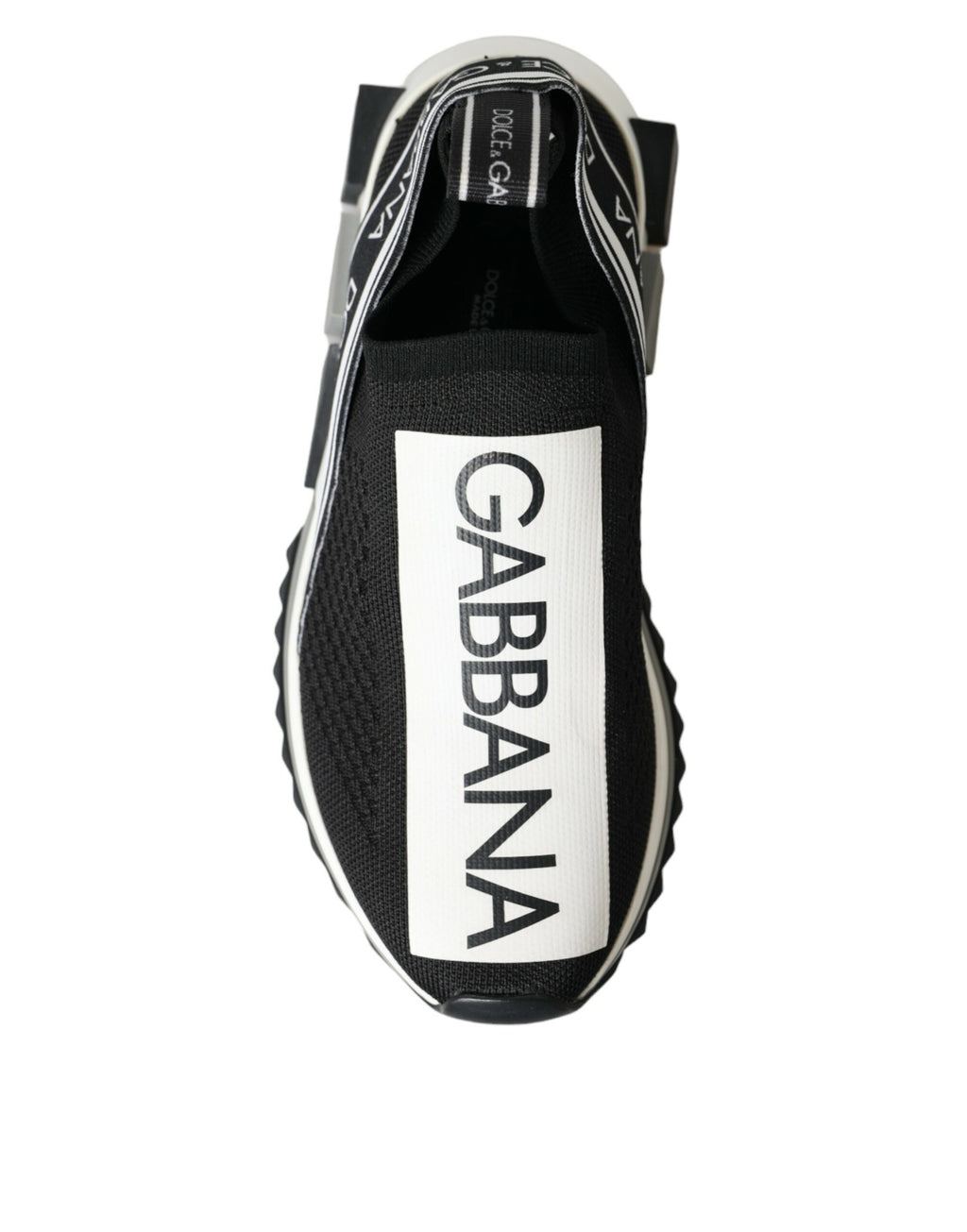 Chaussures Baskets Dolce & Gabbana Sorrento Noir Blanc à Enfiler