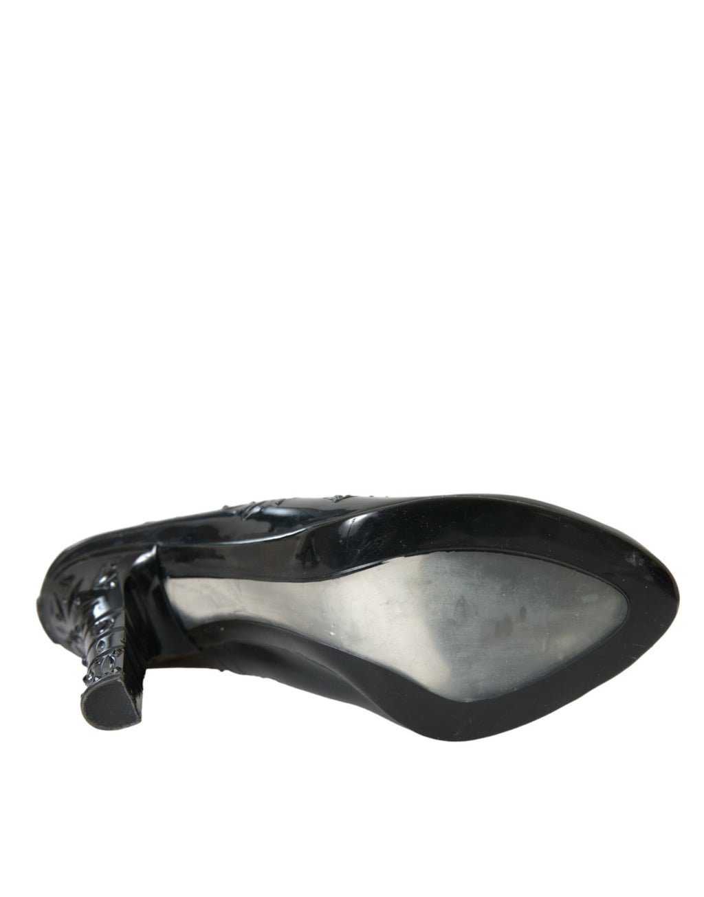 Chaussures à talons Dolce & Gabbana Cendrillon en cristal noir
