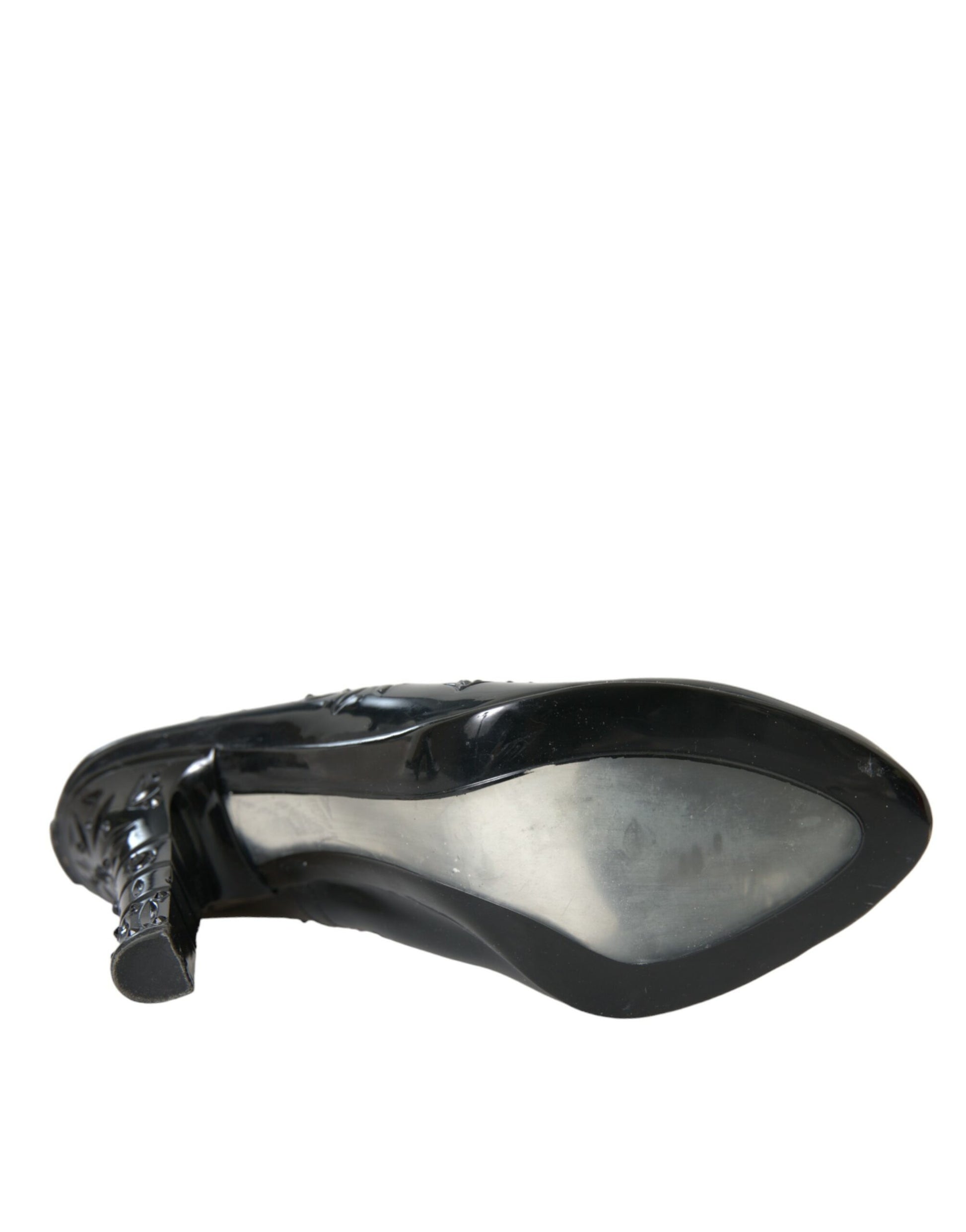 Chaussures à talons Dolce & Gabbana Cendrillon en cristal noir