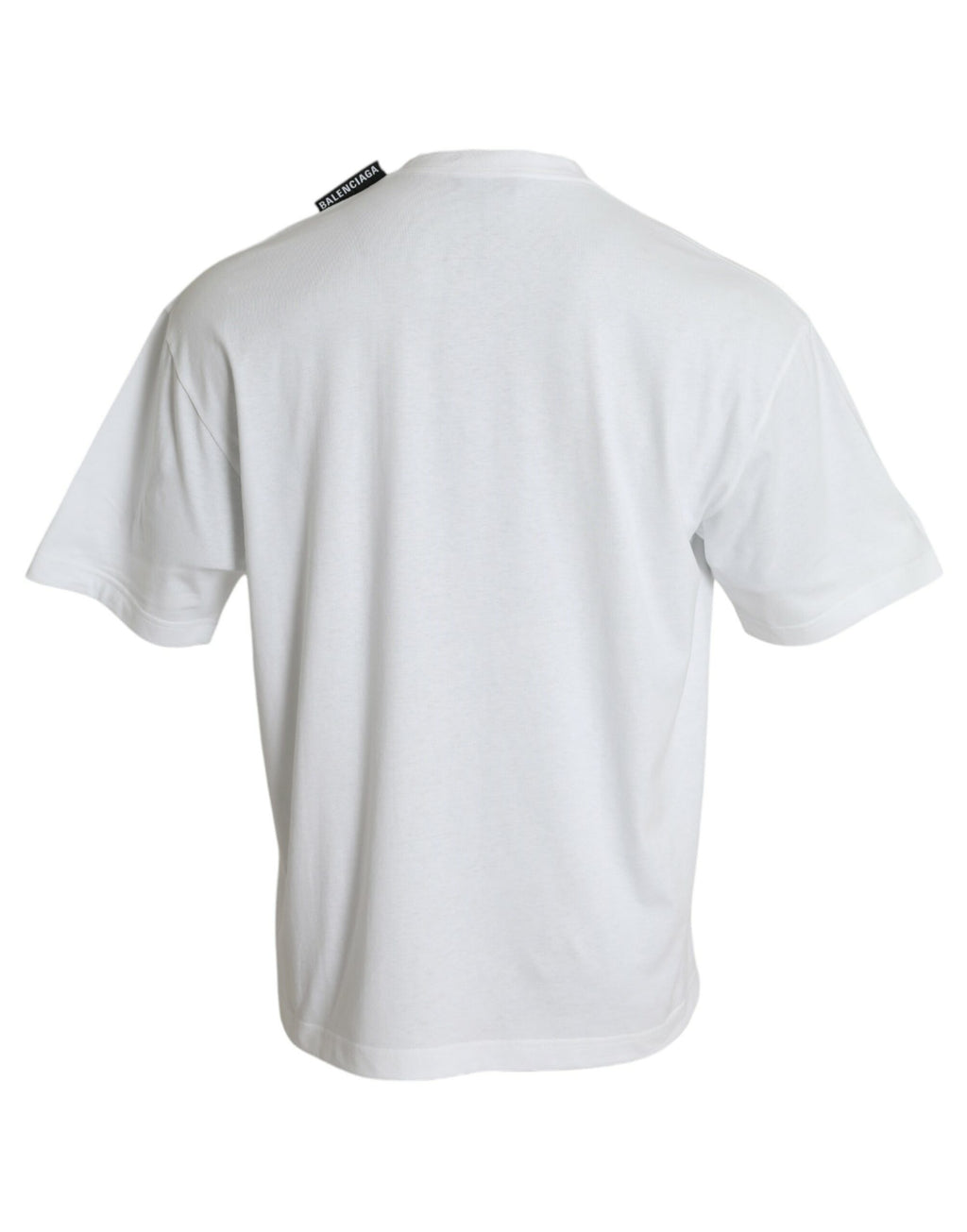 T-shirt Balenciaga en jersey de coton écru à col rond
