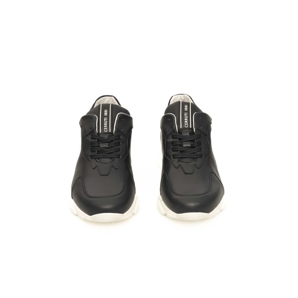 Baskets Cerruti 1881 bleues en cuir de vachette